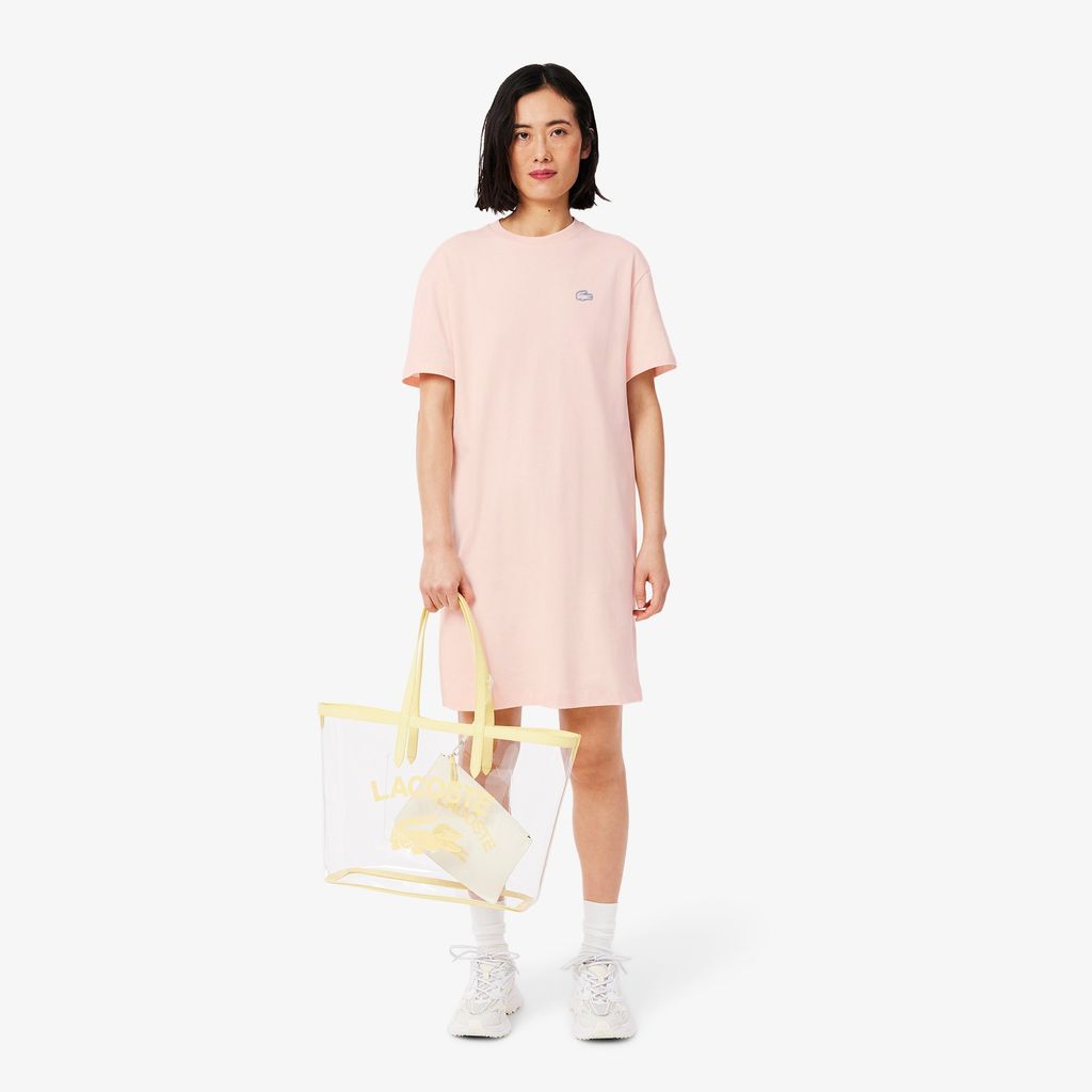 Đầm Thun Lacoste Nữ Chất Liệu Cotton Jersey Dáng Rộng