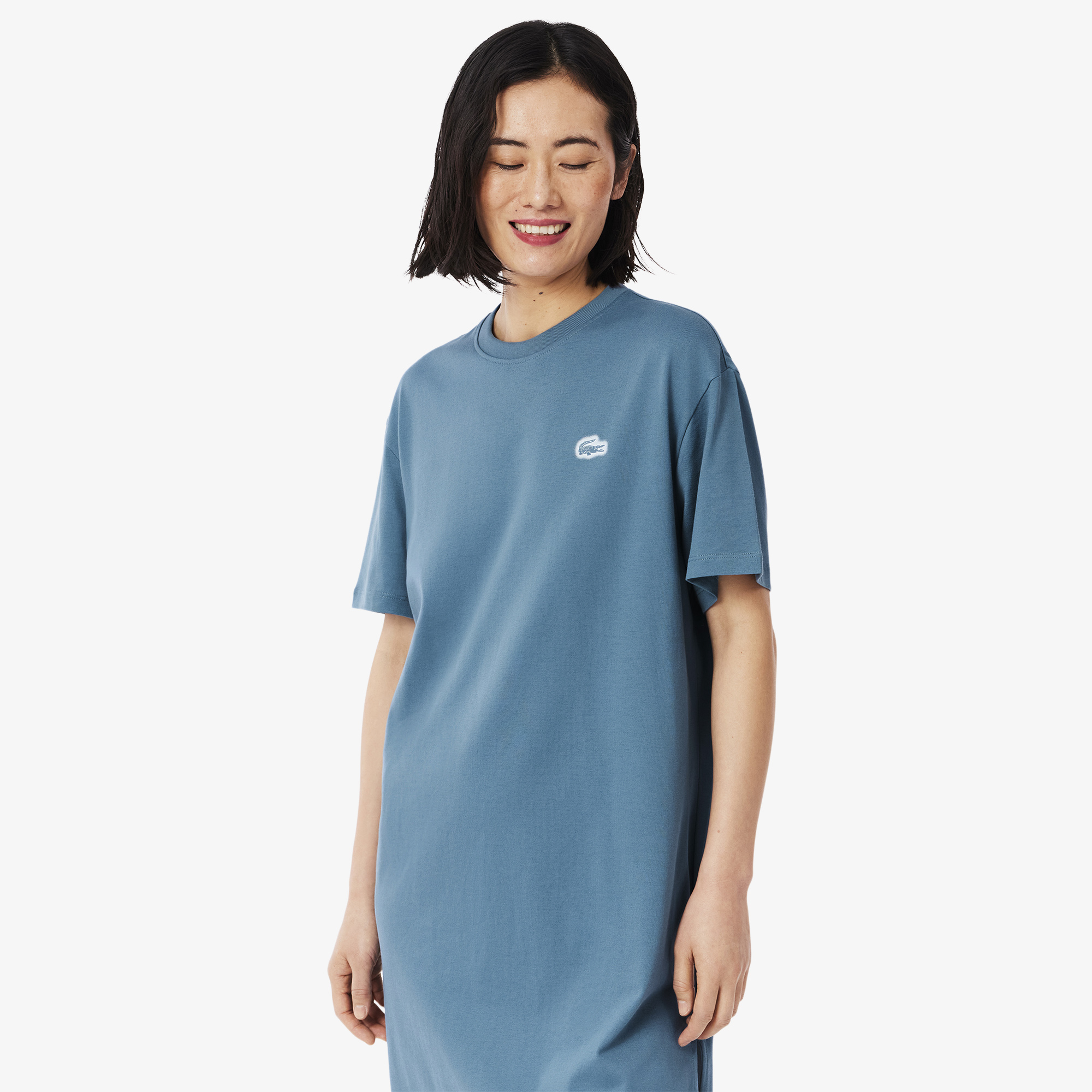 Đầm Thun Lacoste Nữ Chất Liệu Cotton Jersey Dáng Rộng
