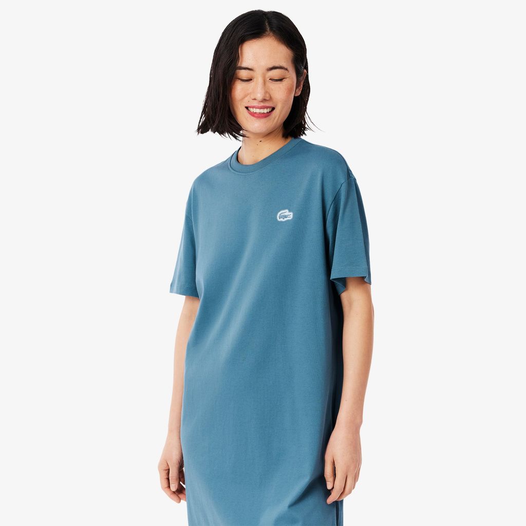 Đầm Thun Lacoste Nữ Chất Liệu Cotton Jersey Dáng Rộng