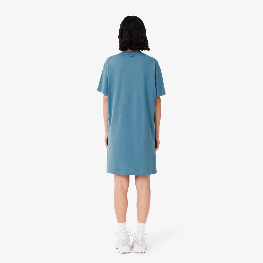Đầm Thun Lacoste Nữ Chất Liệu Cotton Jersey Dáng Rộng