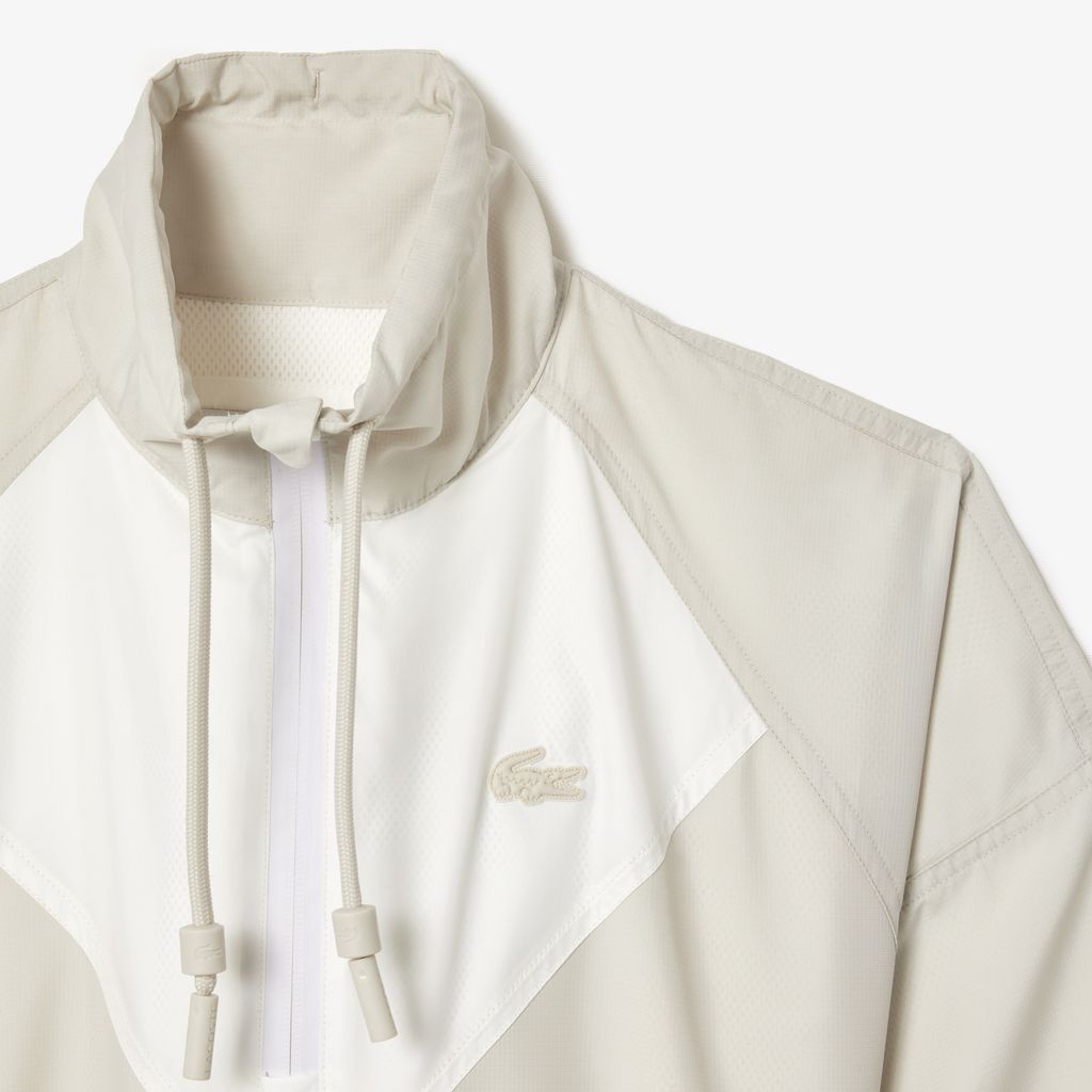 Đầm Thun Ngắn Lacoste Nữ Dáng Rộng Xếp Ly