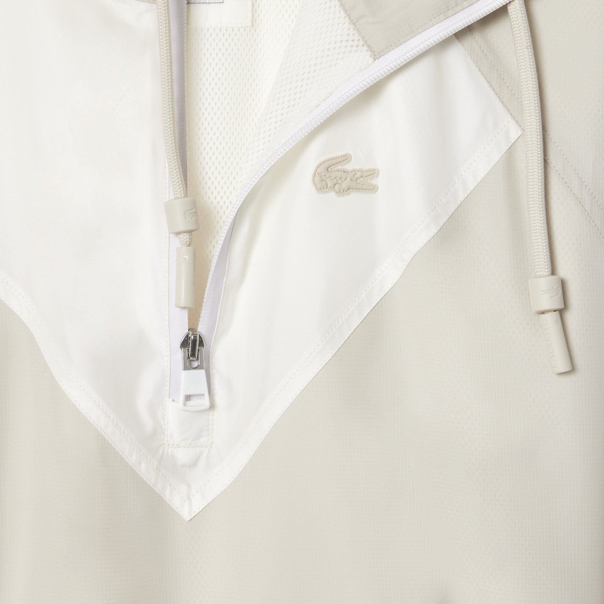 Đầm Thun Ngắn Lacoste Nữ Dáng Rộng Xếp Ly