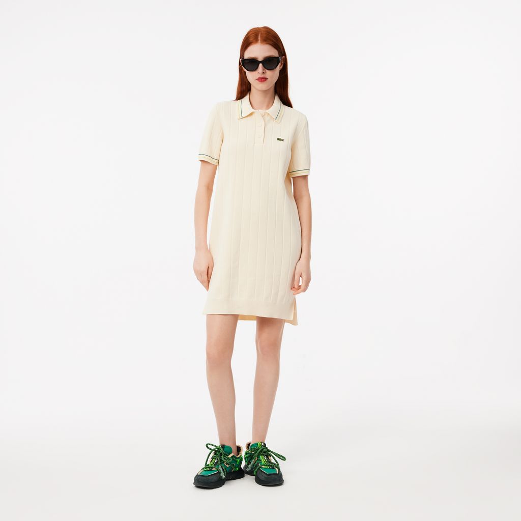 Đầm Polo Lacoste Nữ Chất Liệu Cotton Sản Xuất Tại Pháp