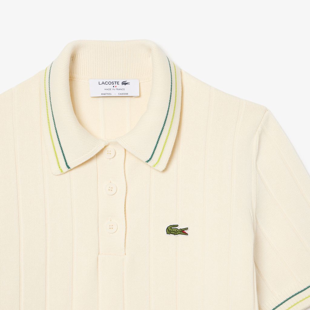 Đầm Polo Lacoste Nữ Chất Liệu Cotton Sản Xuất Tại Pháp