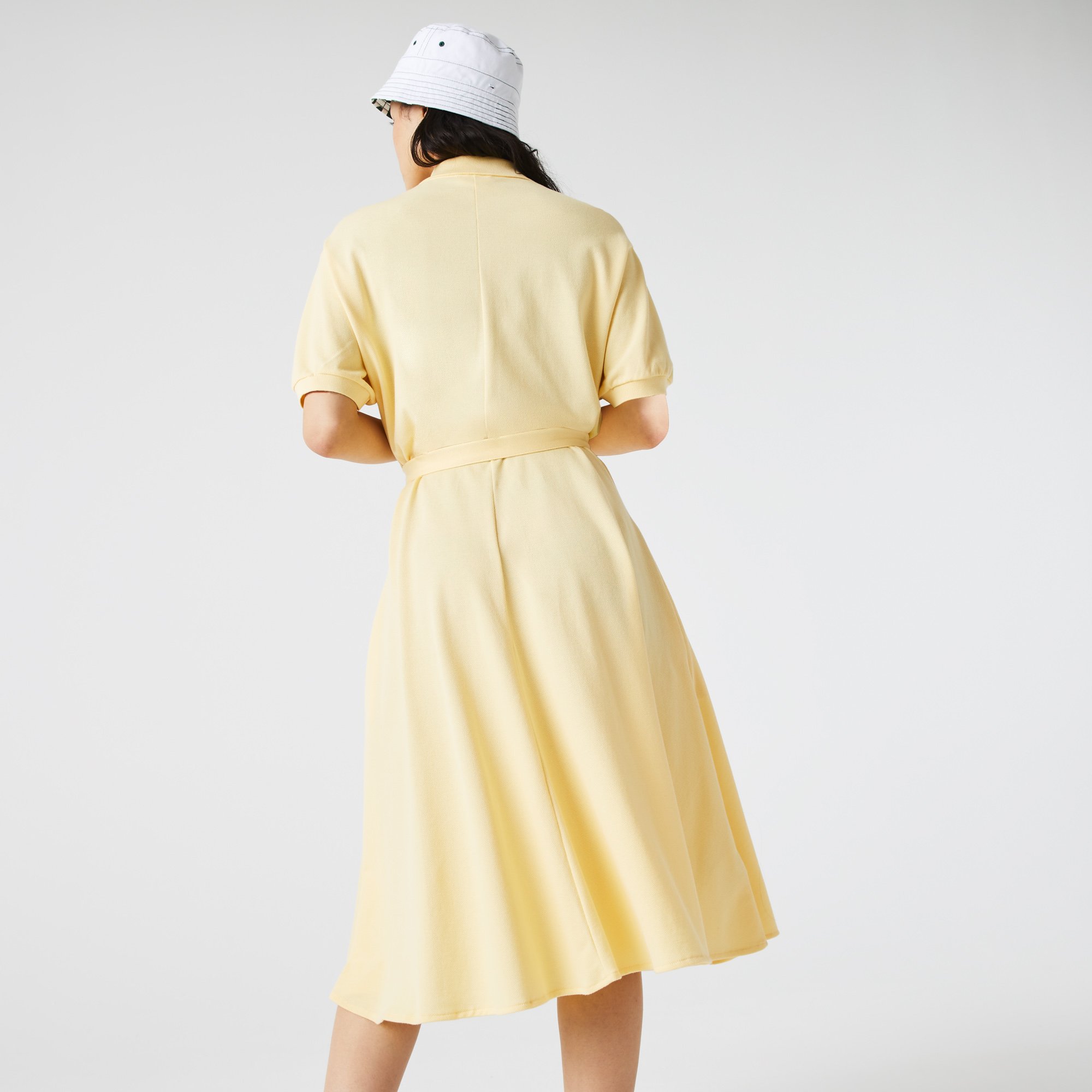 Đầm Polo Lacoste Nữ Có Đai Chất Liệu Cotton Piqué