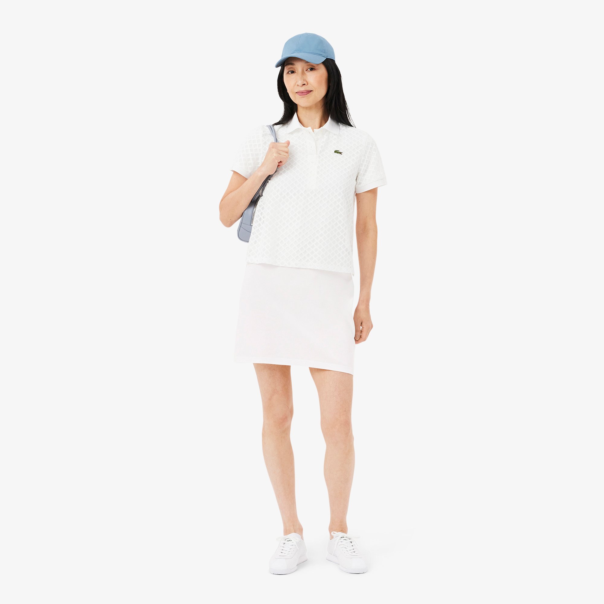 Đầm Polo Lacoste Nữ Piqué Ôm Dáng Co Dãn