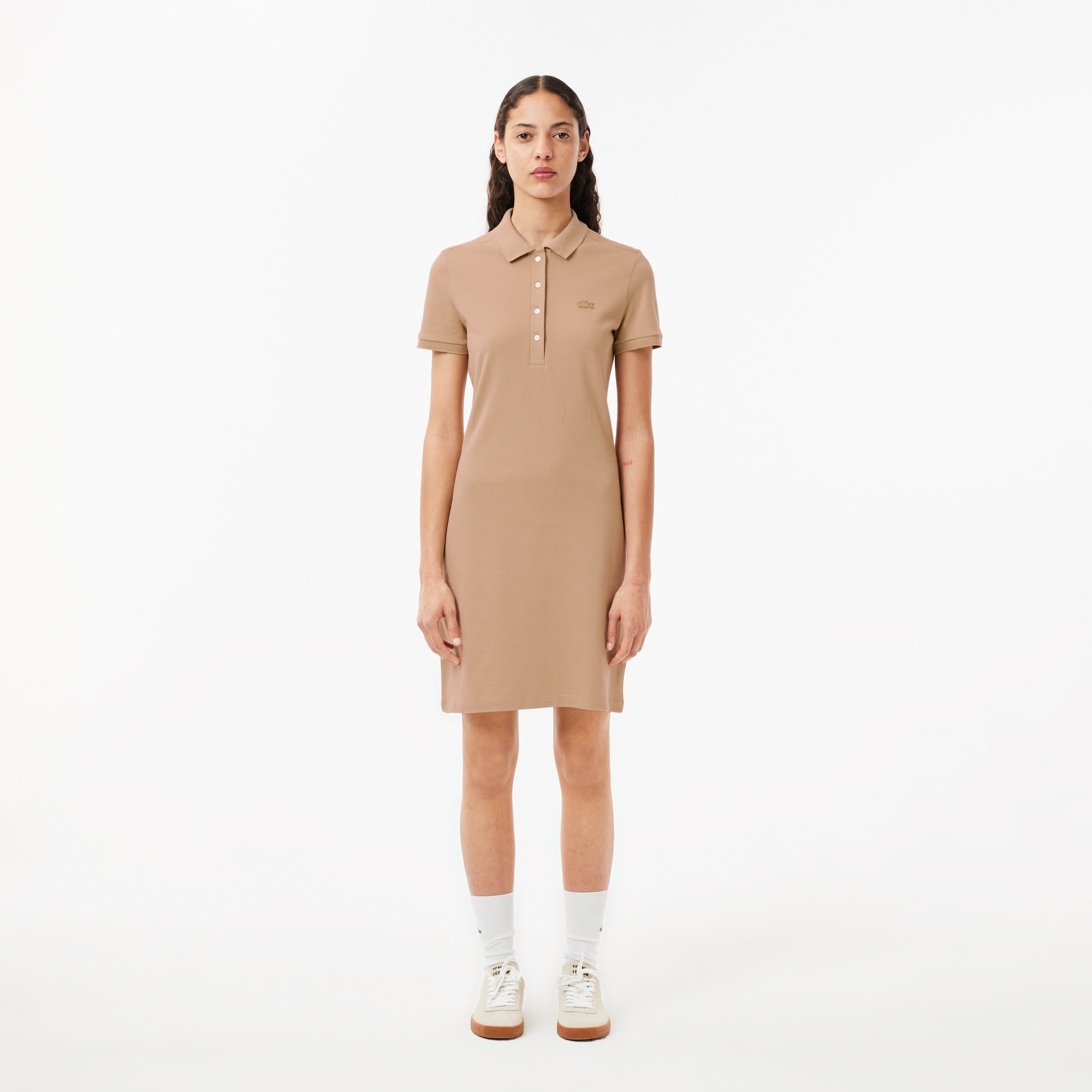 Đầm Polo Lacoste Nữ Piqué Ôm Dáng Co Dãn