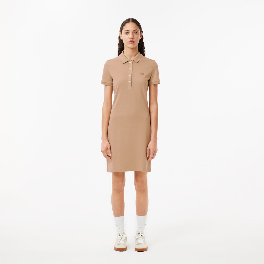 Đầm Polo Lacoste Nữ Piqué Ôm Dáng Co Dãn