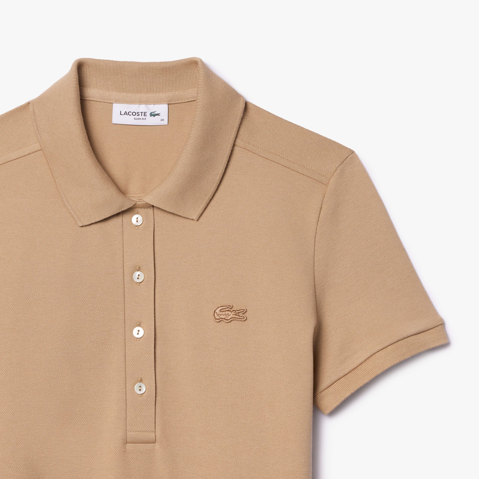 Đầm Polo Lacoste Nữ Piqué Ôm Dáng Co Dãn