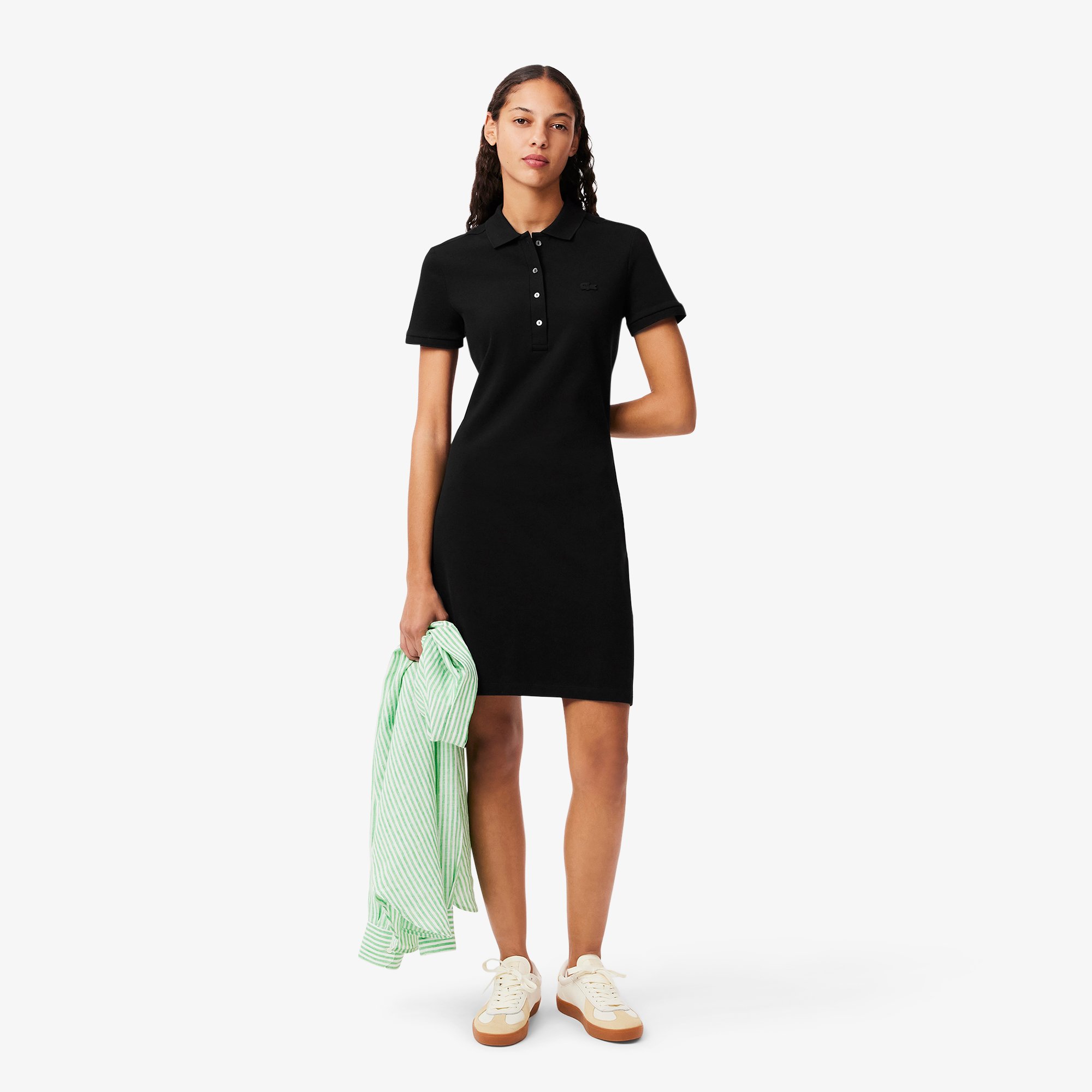 Đầm Polo Lacoste Nữ Piqué Ôm Dáng Co Dãn