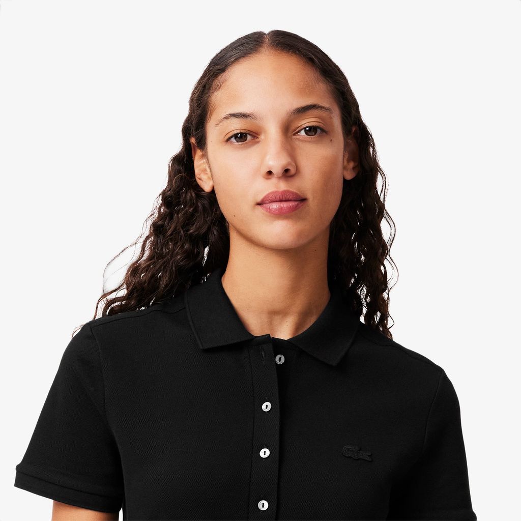 Đầm Polo Lacoste Nữ Piqué Ôm Dáng Co Dãn