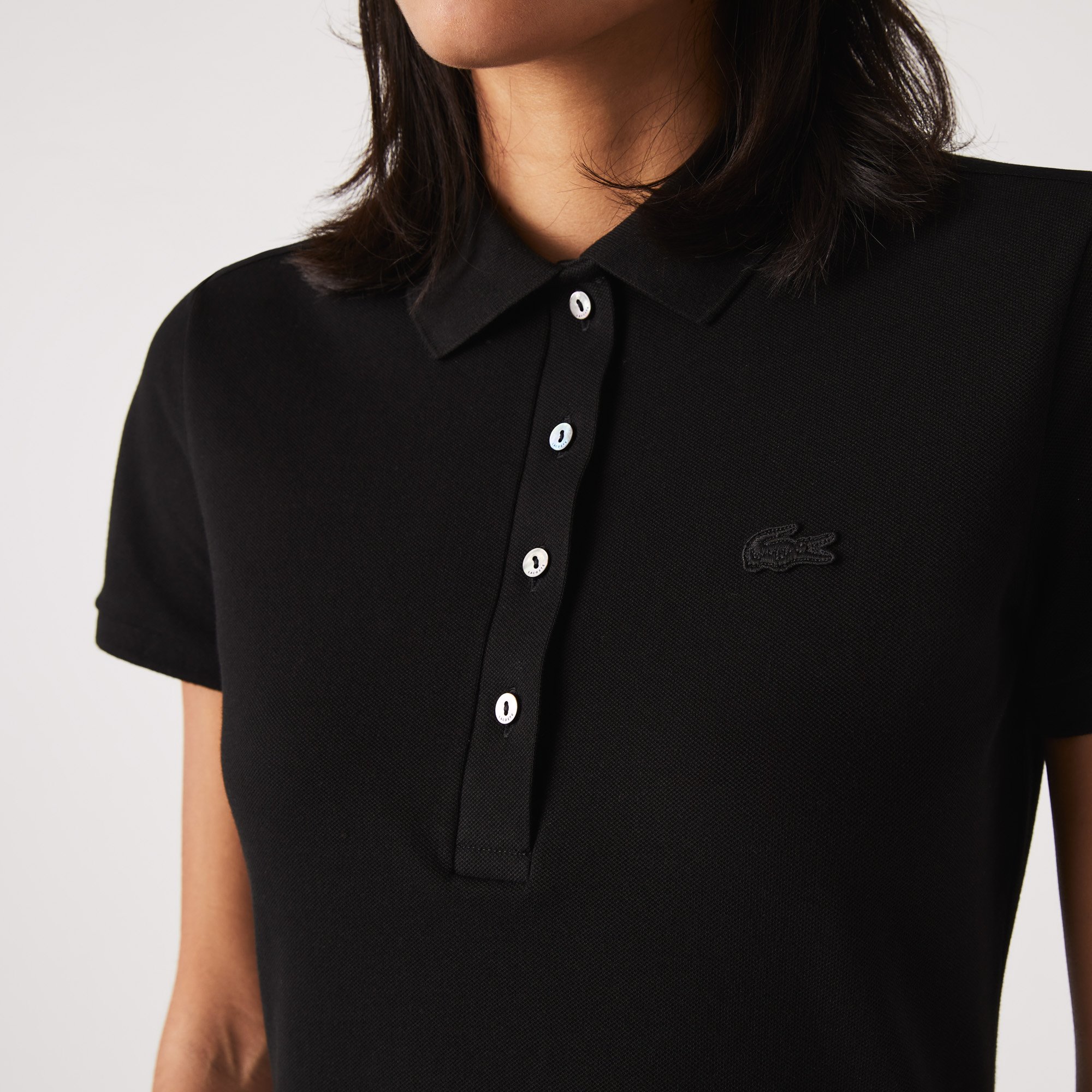 Đầm Polo Lacoste Nữ Piqué Ôm Dáng Co Dãn
