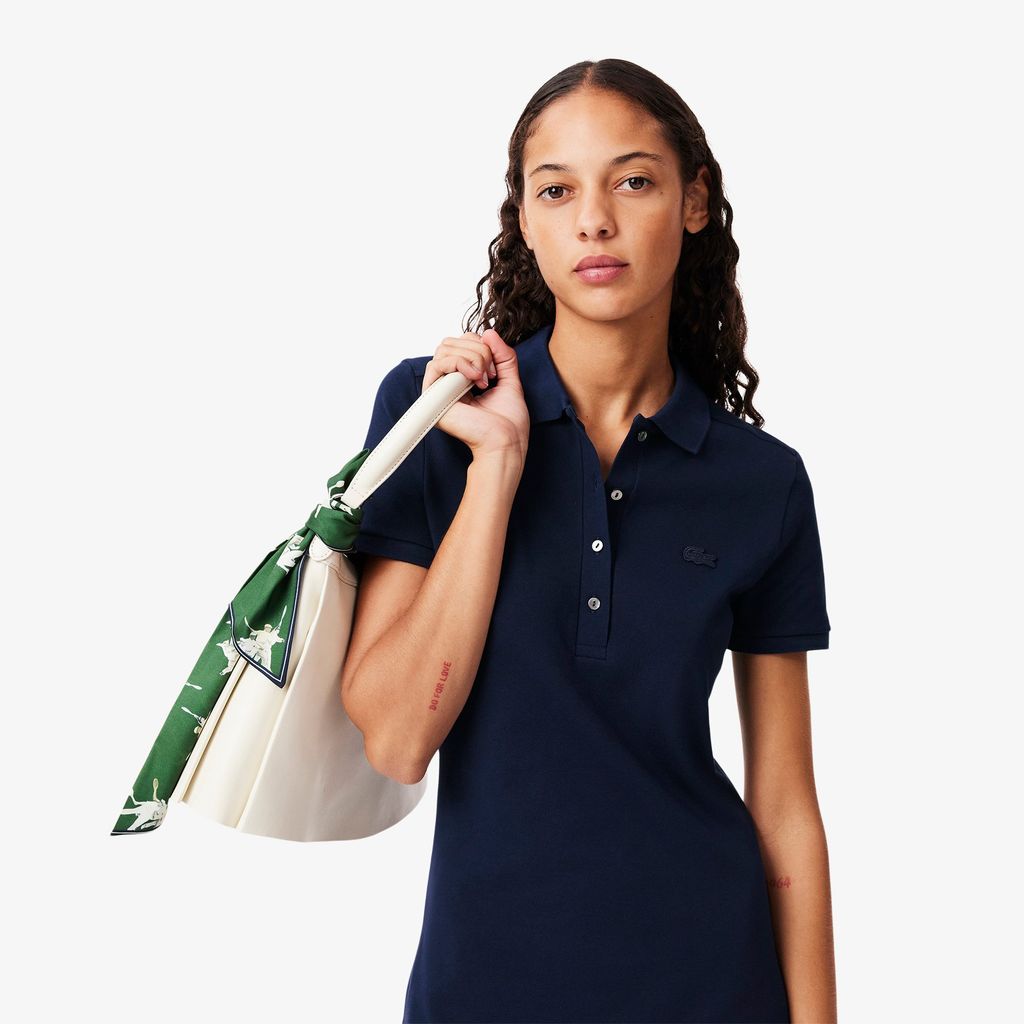 Đầm Polo Lacoste Nữ Piqué Ôm Dáng Co Dãn