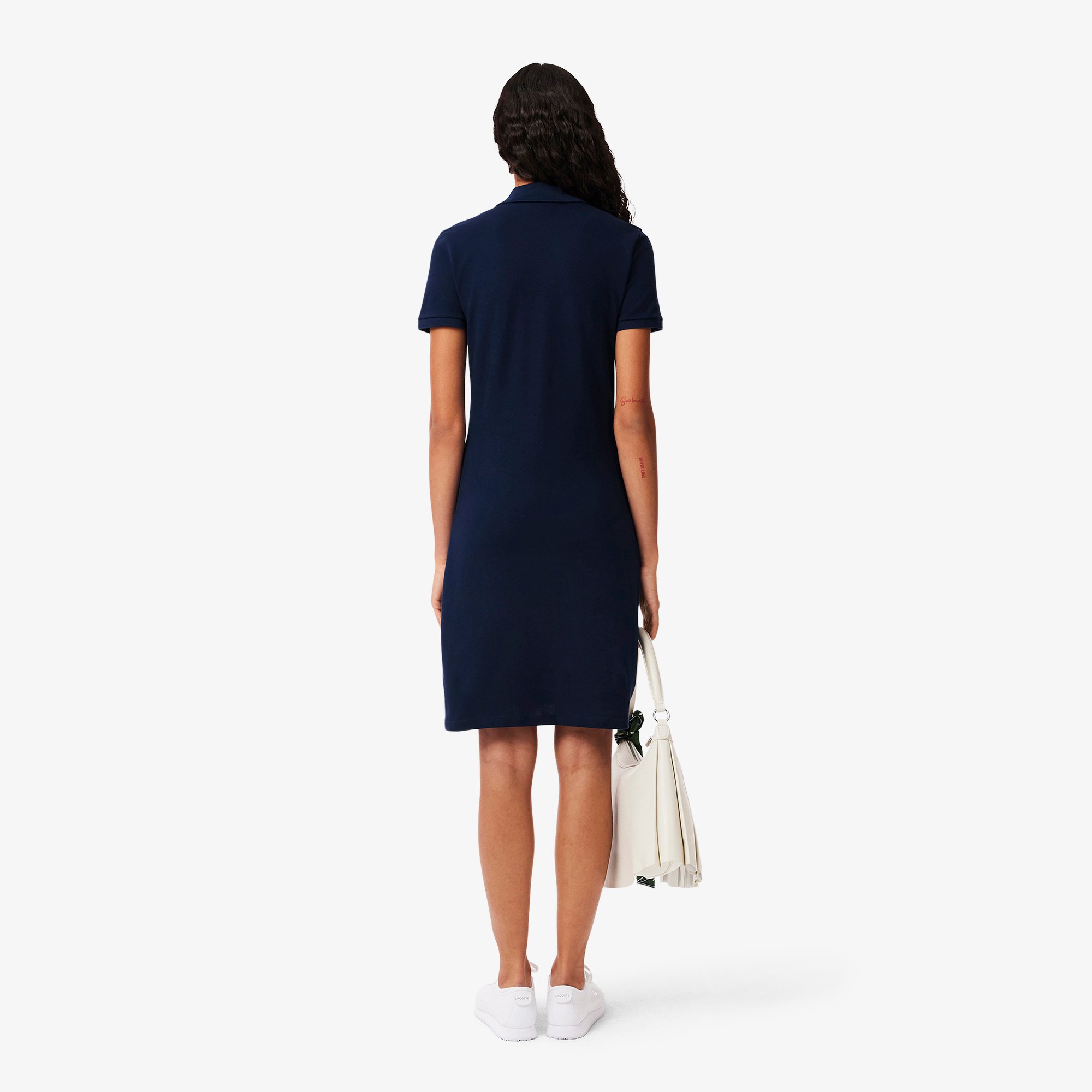 Đầm Polo Lacoste Nữ Piqué Ôm Dáng Co Dãn