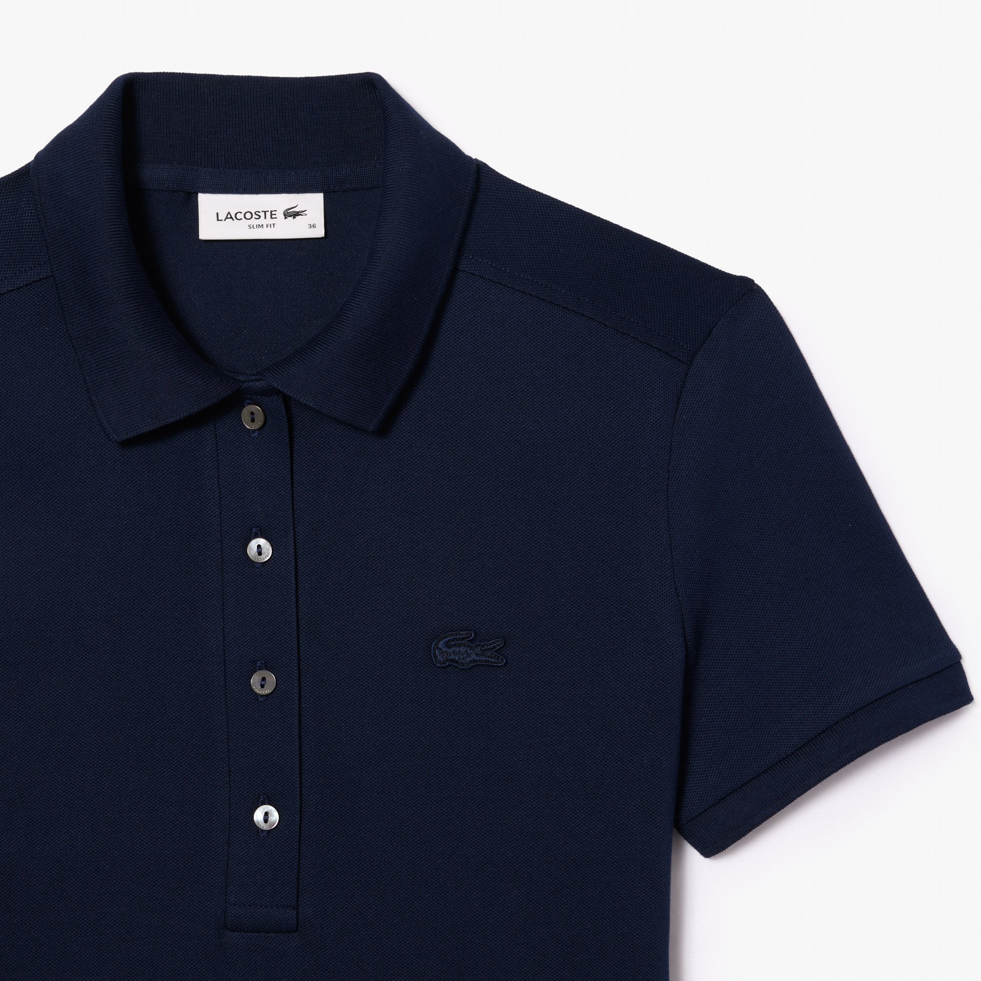 Đầm Polo Lacoste Nữ Piqué Ôm Dáng Co Dãn