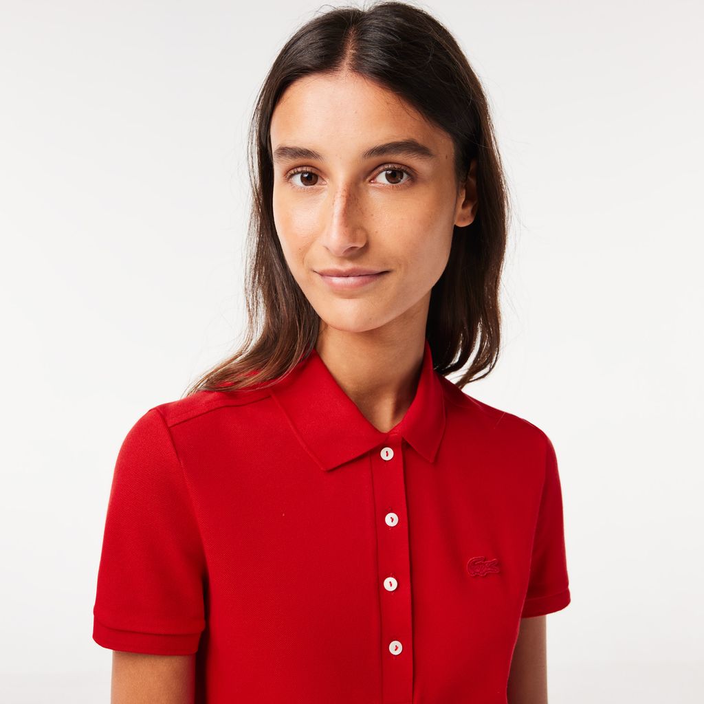 Đầm Polo Lacoste Nữ Piqué Ôm Dáng Co Dãn