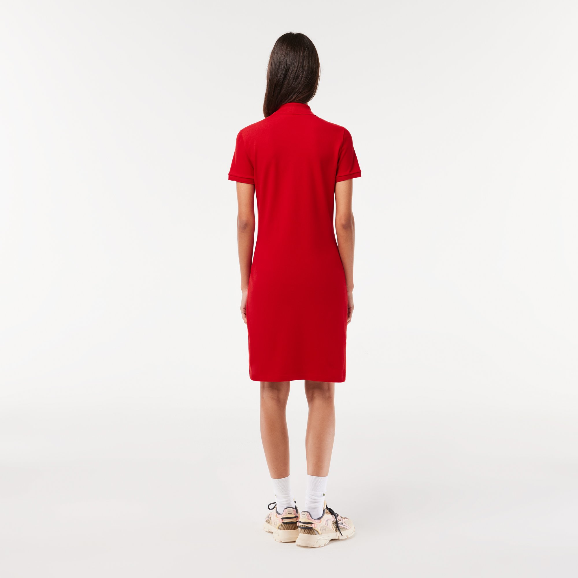 Đầm Polo Lacoste Nữ Piqué Ôm Dáng Co Dãn