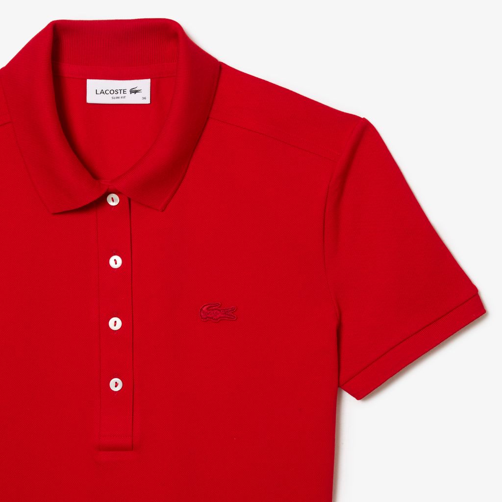 Đầm Polo Lacoste Nữ Piqué Ôm Dáng Co Dãn