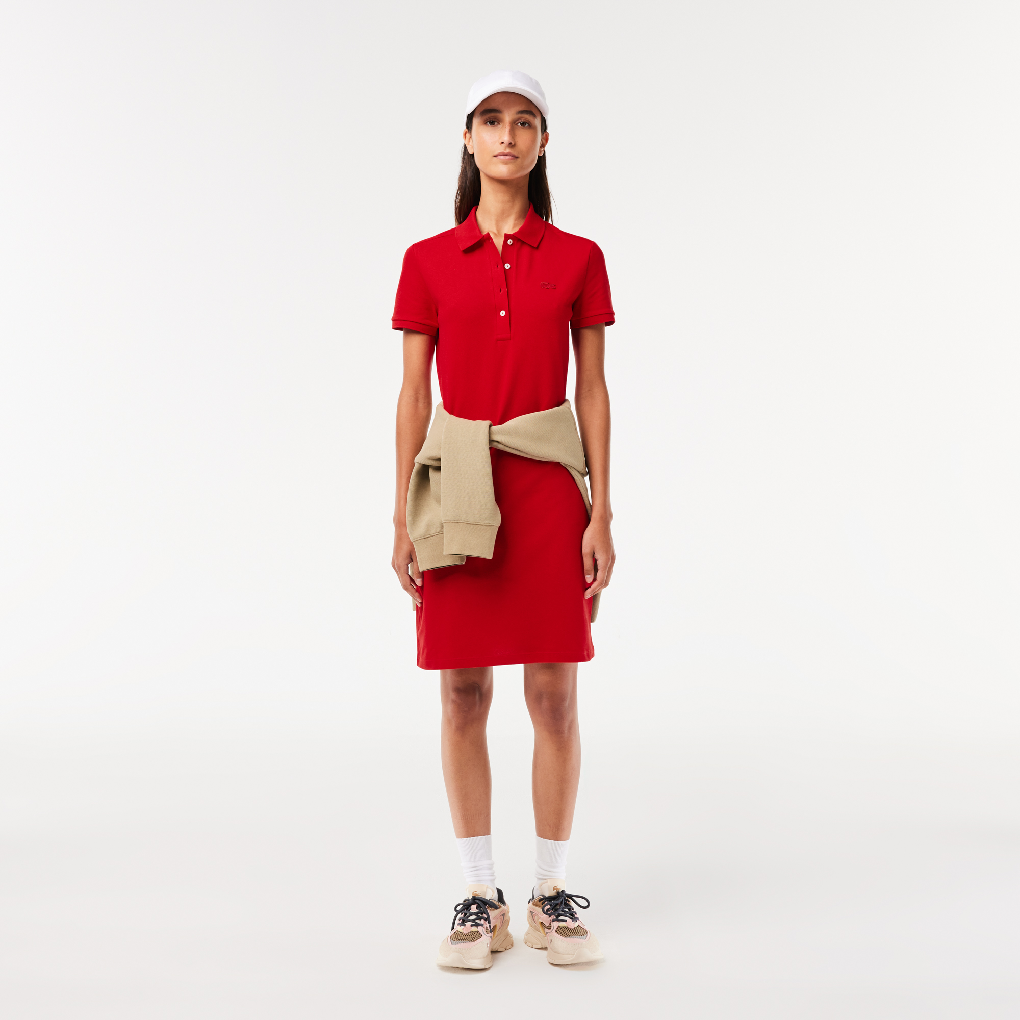 Đầm Polo Lacoste Nữ Piqué Ôm Dáng Co Dãn