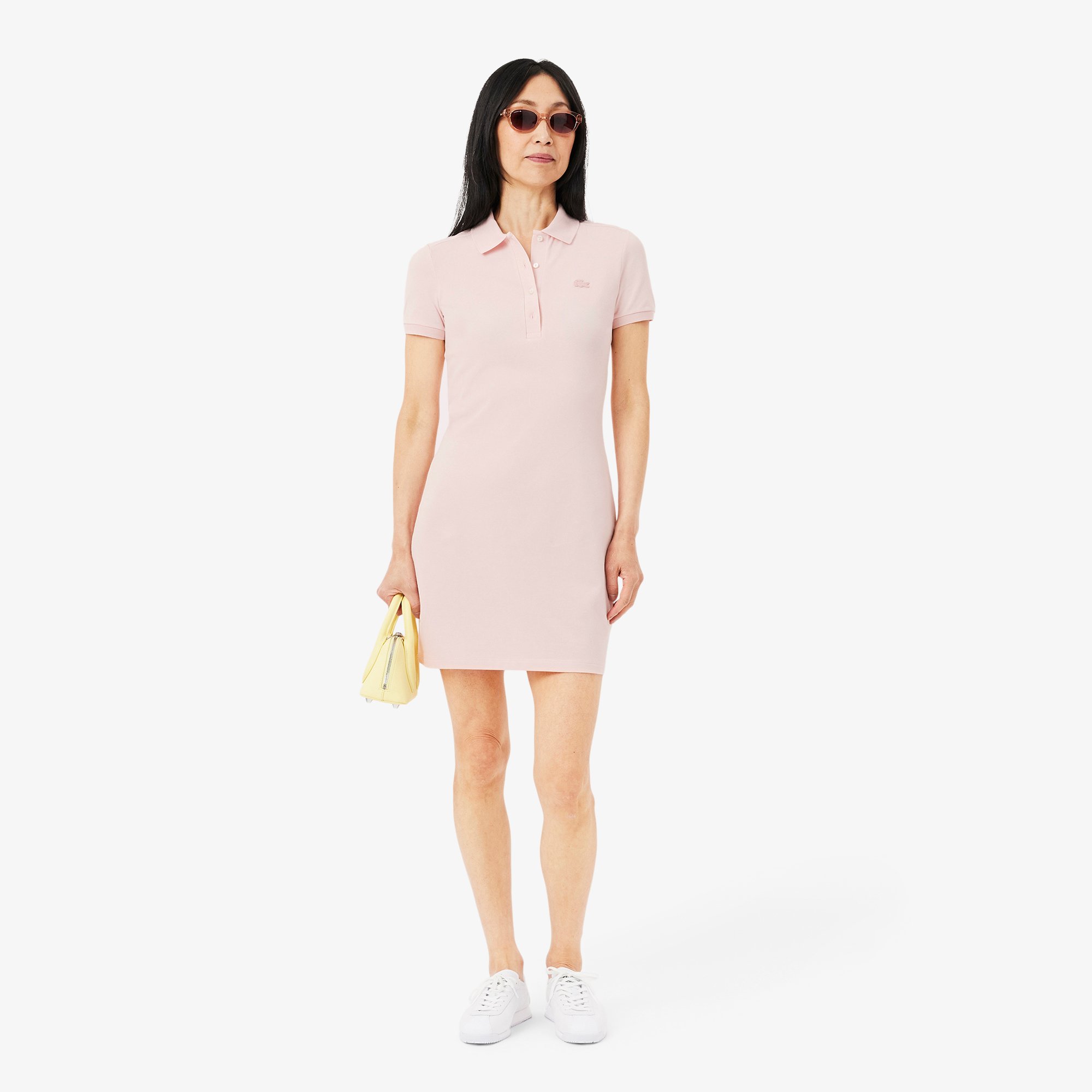 Đầm Polo Lacoste Nữ Piqué Ôm Dáng Co Dãn