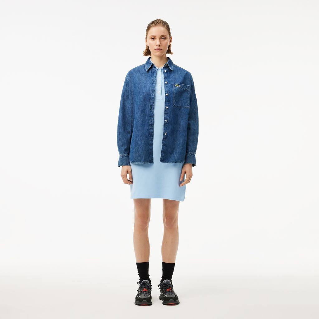 Đầm Polo Lacoste Nữ Piqué Ôm Dáng Co Dãn
