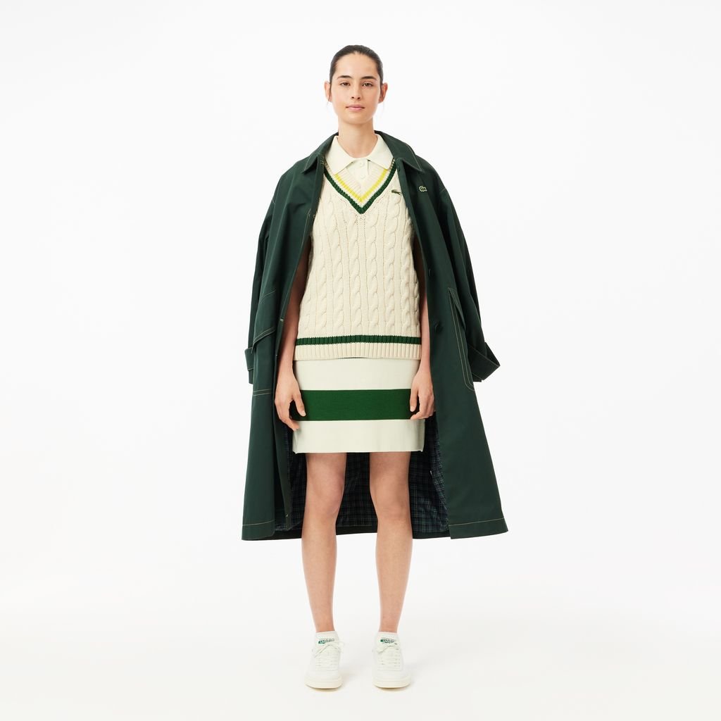 Đầm Polo Lacoste Nữ Sọc Sản Xuất Tại Pháp