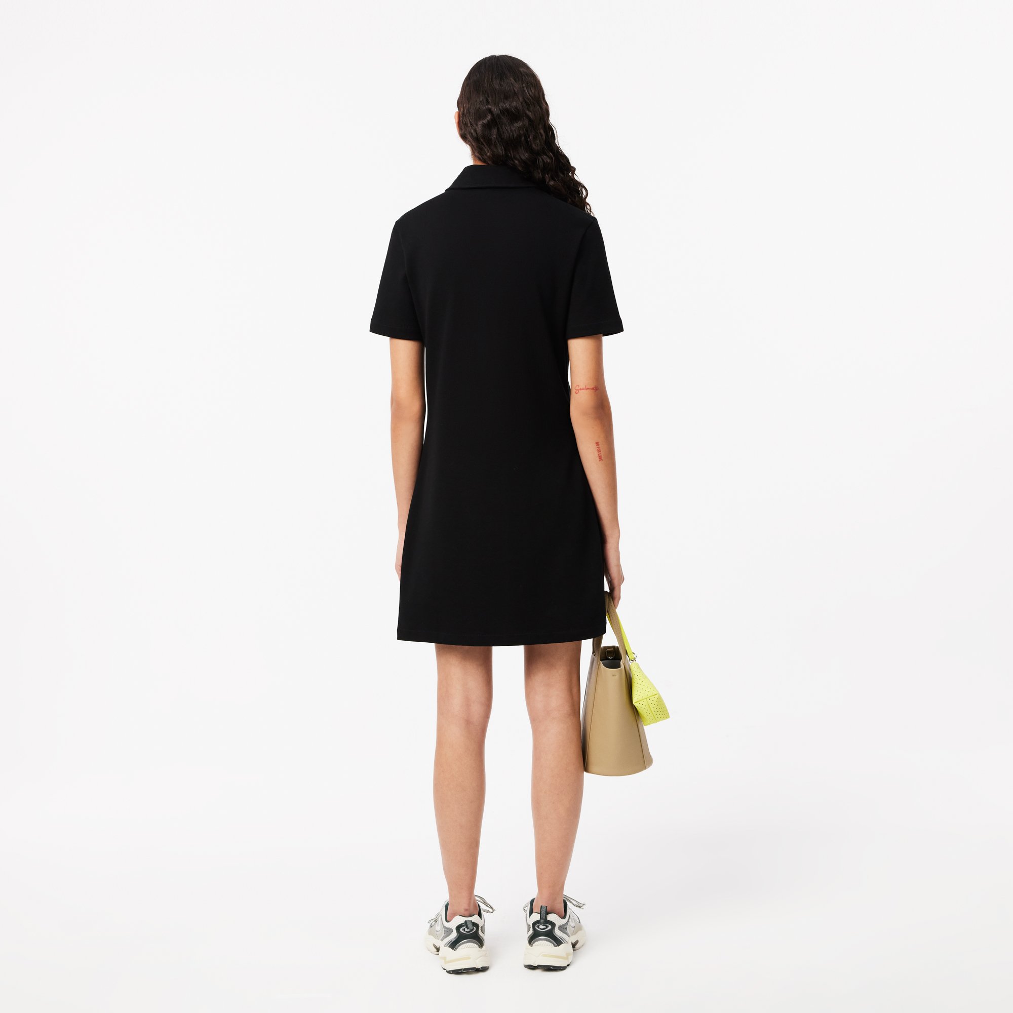 Đầm Polo Lacoste Nữ Piqué Cài Khuy Dày