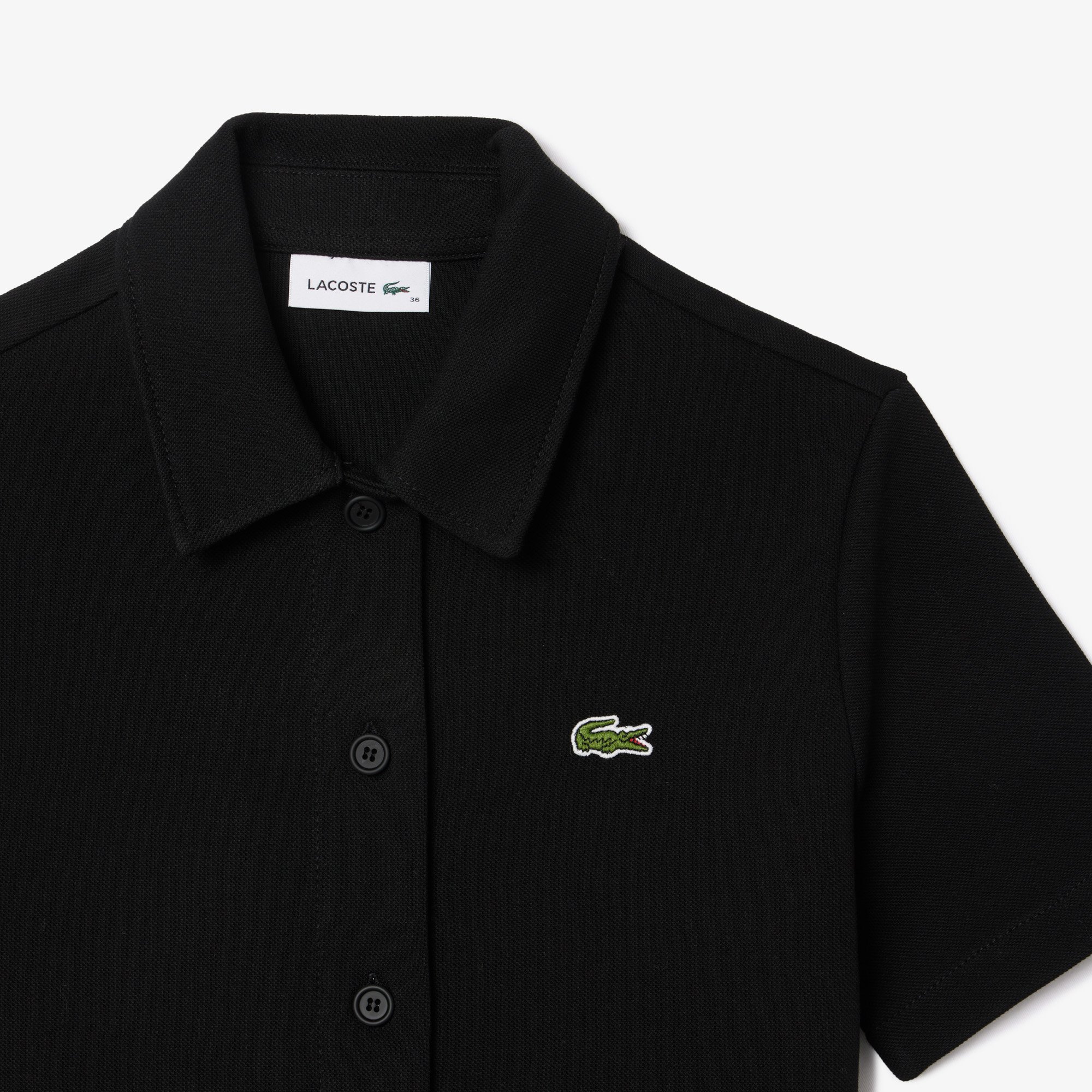 Đầm Polo Lacoste Nữ Piqué Cài Khuy Dày