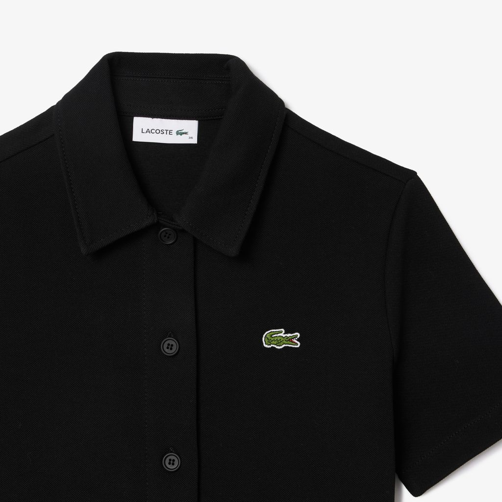 Đầm Polo Lacoste Nữ Piqué Cài Khuy Dày