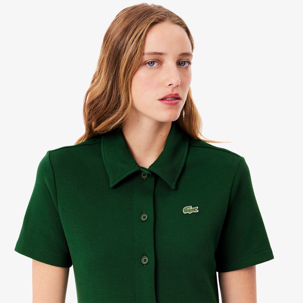 Đầm Polo Lacoste Nữ Piqué Cài Khuy Dày