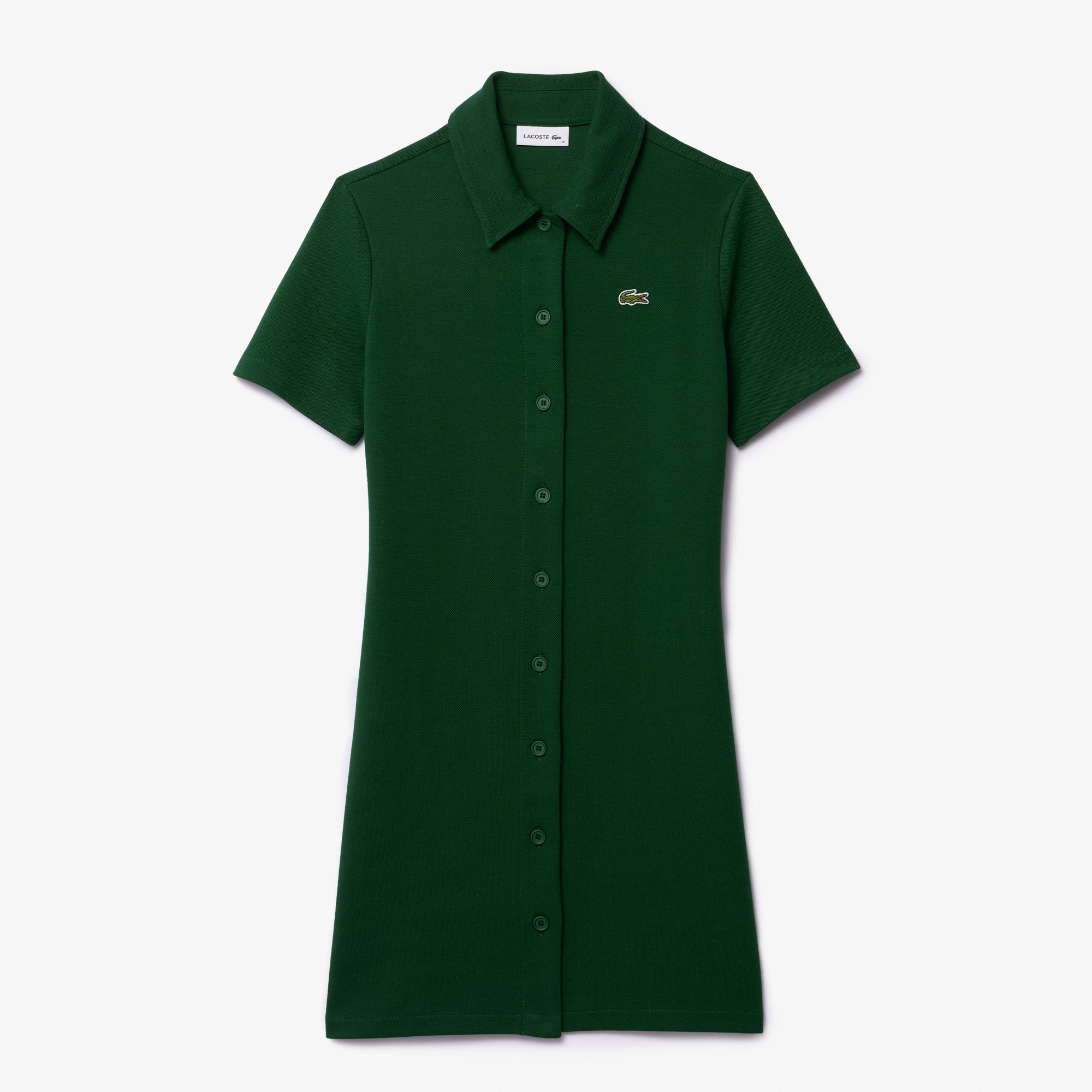 Đầm Polo Lacoste Nữ Piqué Cài Khuy Dày