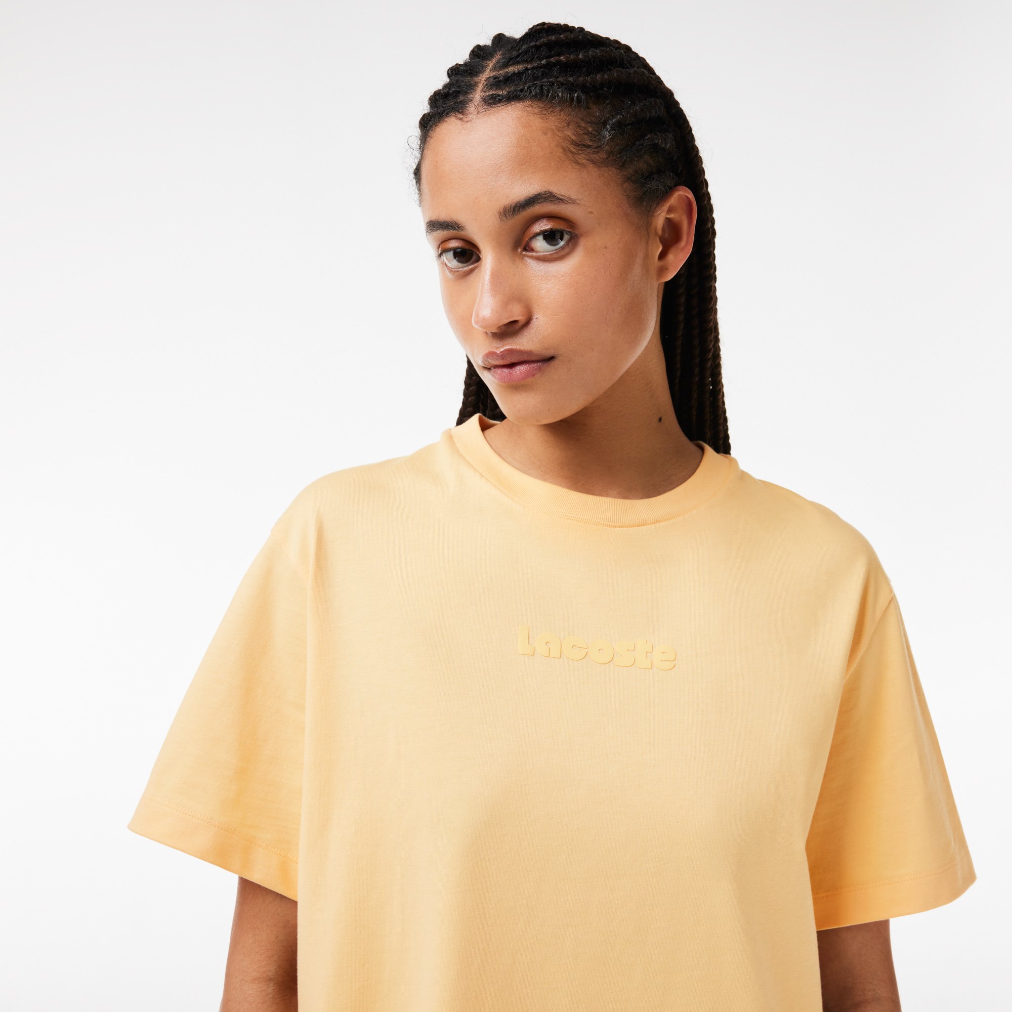 Đầm Lacoste Nữ Oversize Tay Ngắn Chất Liệu Cotton