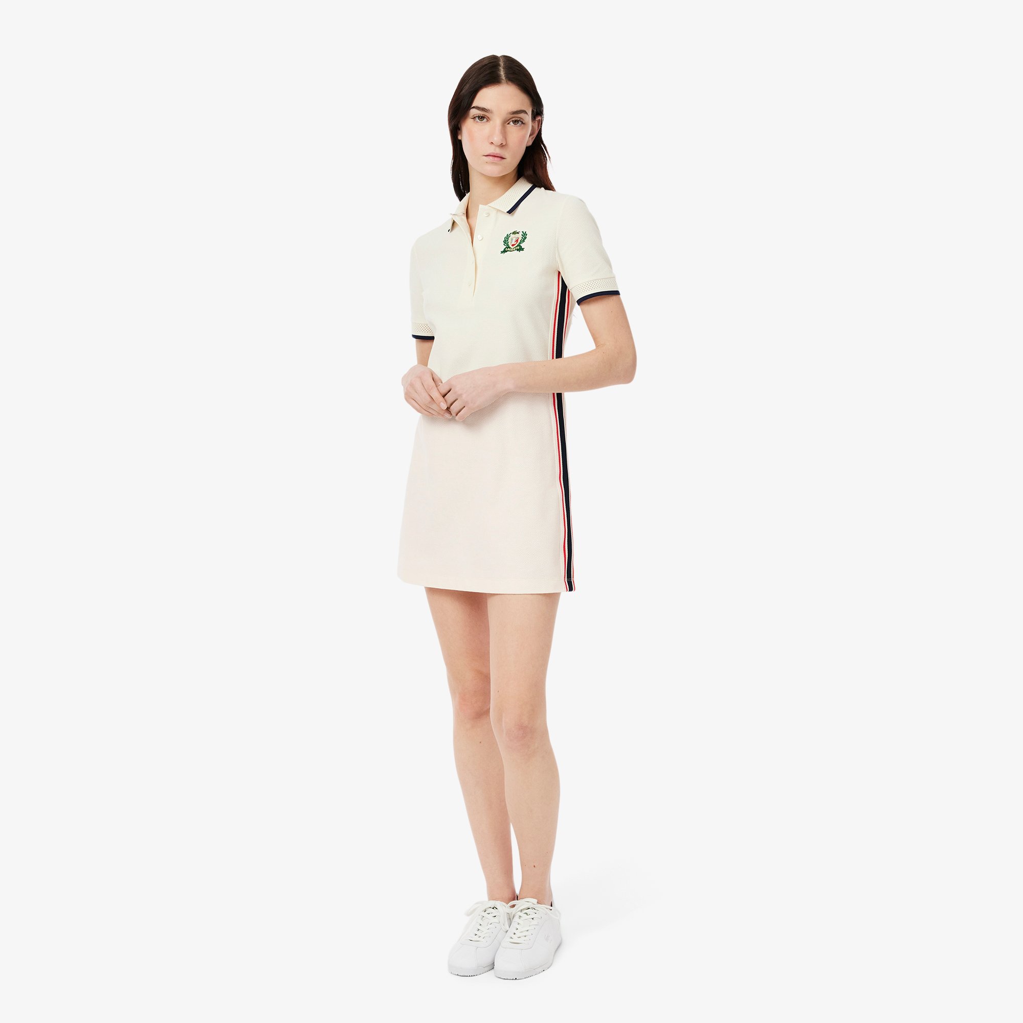 Đầm Polo Lacoste Nữ Ôm Dáng Sản Xuất Tại Pháp