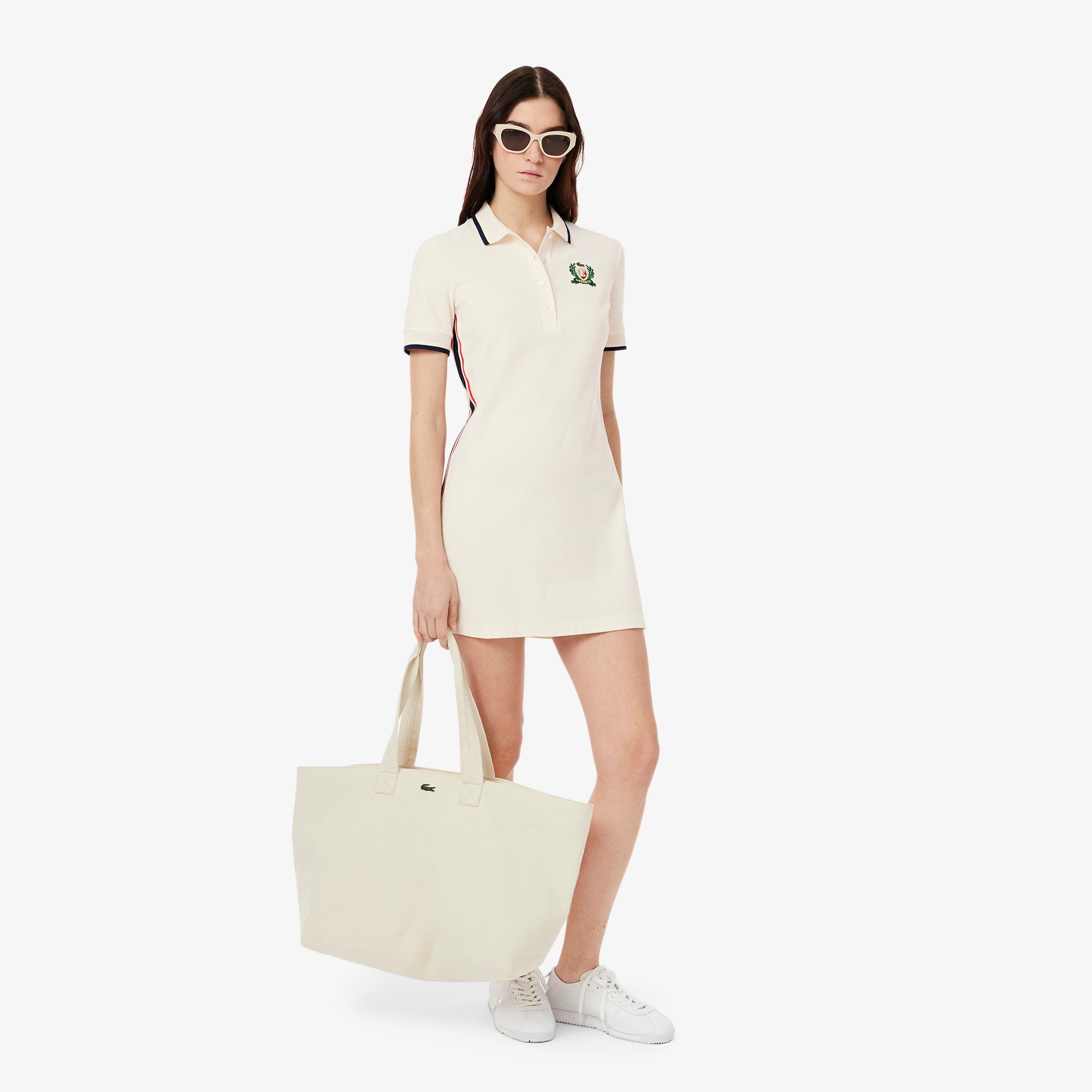 Đầm Polo Lacoste Nữ Ôm Dáng Sản Xuất Tại Pháp