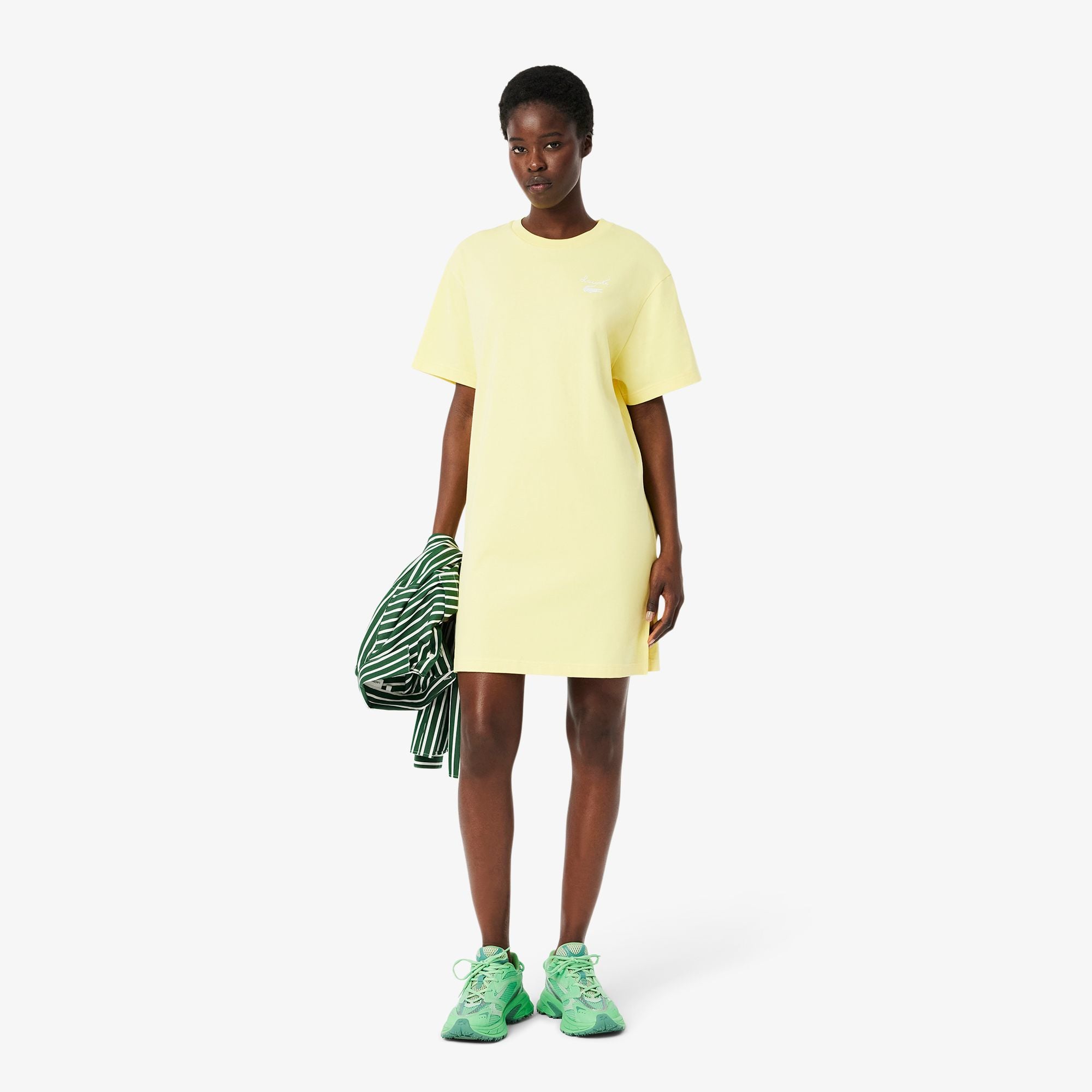Đầm Lacoste Nữ Nữ Dáng Rộng Chất Liệu Thun Jersey