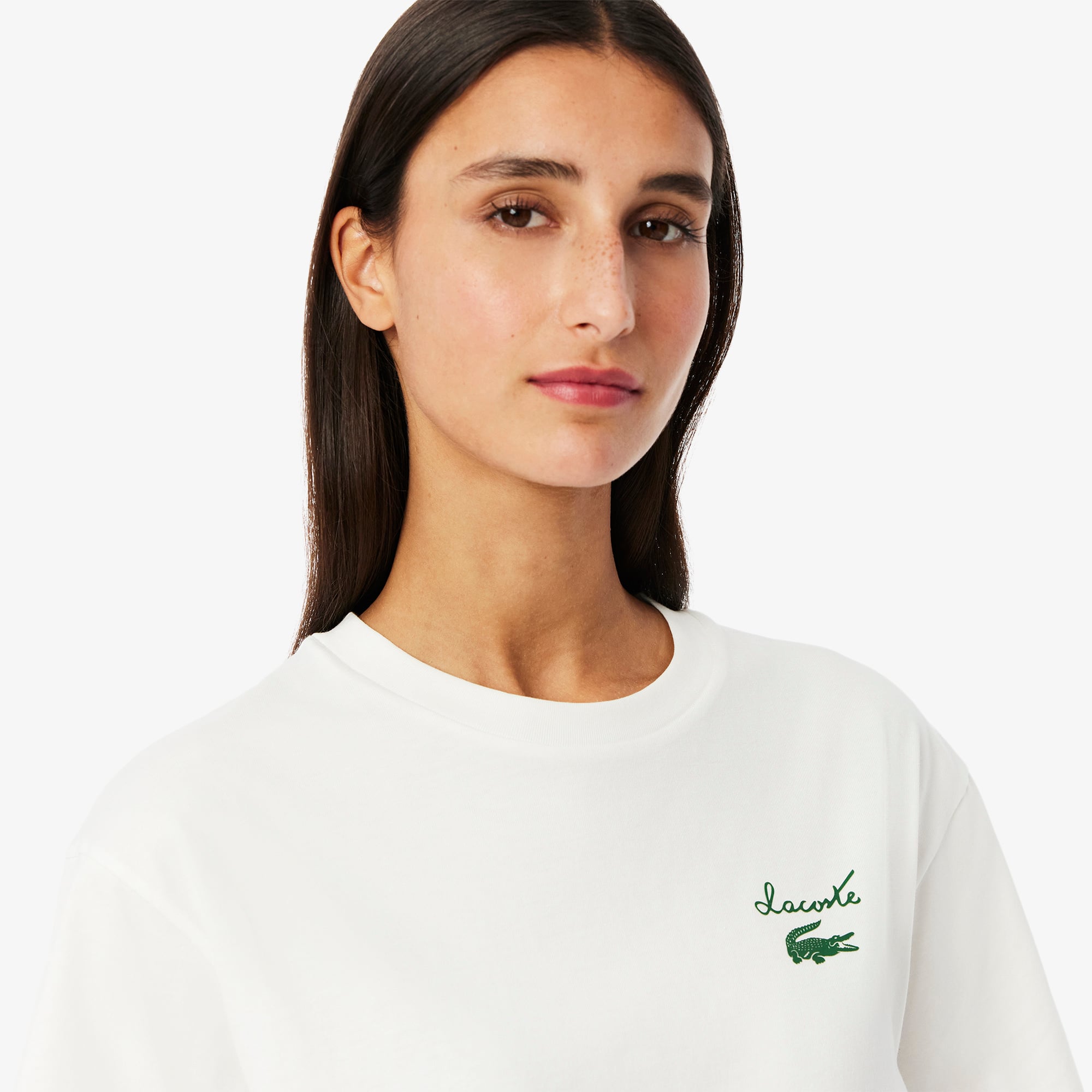Đầm Lacoste Nữ Nữ Dáng Rộng Chất Liệu Thun Jersey