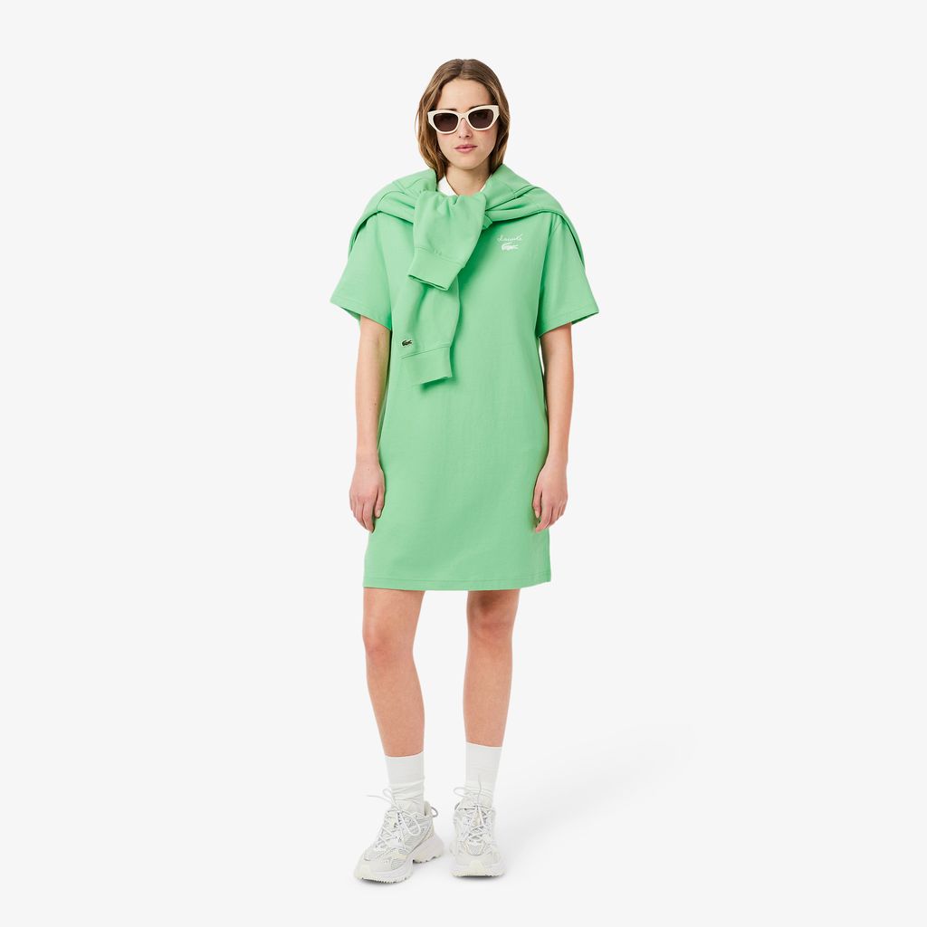 Đầm Lacoste Nữ Nữ Dáng Rộng Chất Liệu Thun Jersey
