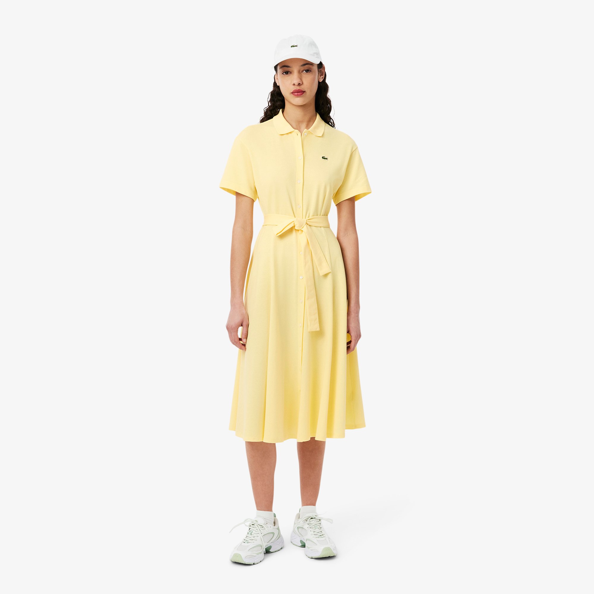Đầm Polo Lacoste Nữ Dáng Xòe Chất Liệu Mini-Piqué