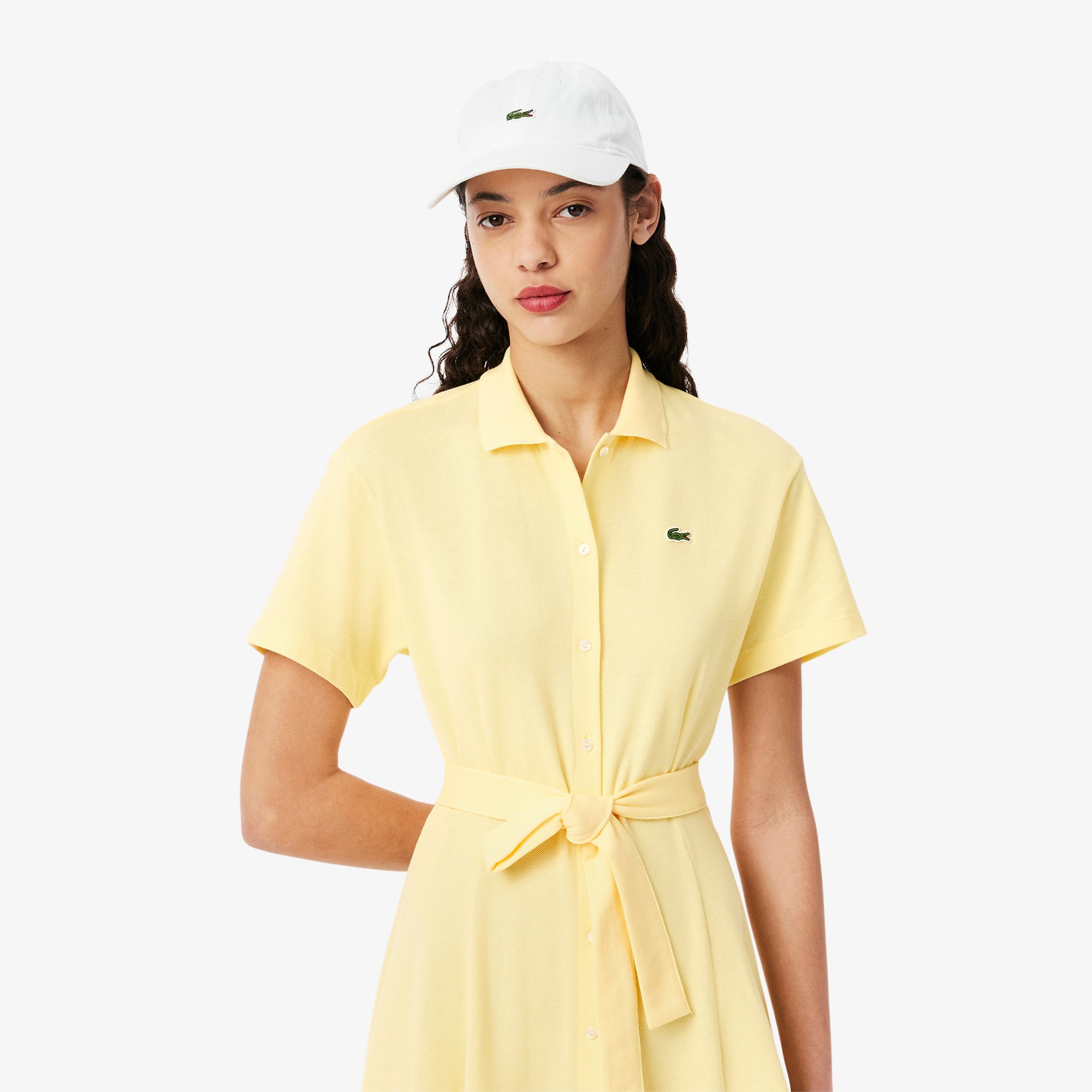 Đầm Polo Lacoste Nữ Dáng Xòe Chất Liệu Mini-Piqué