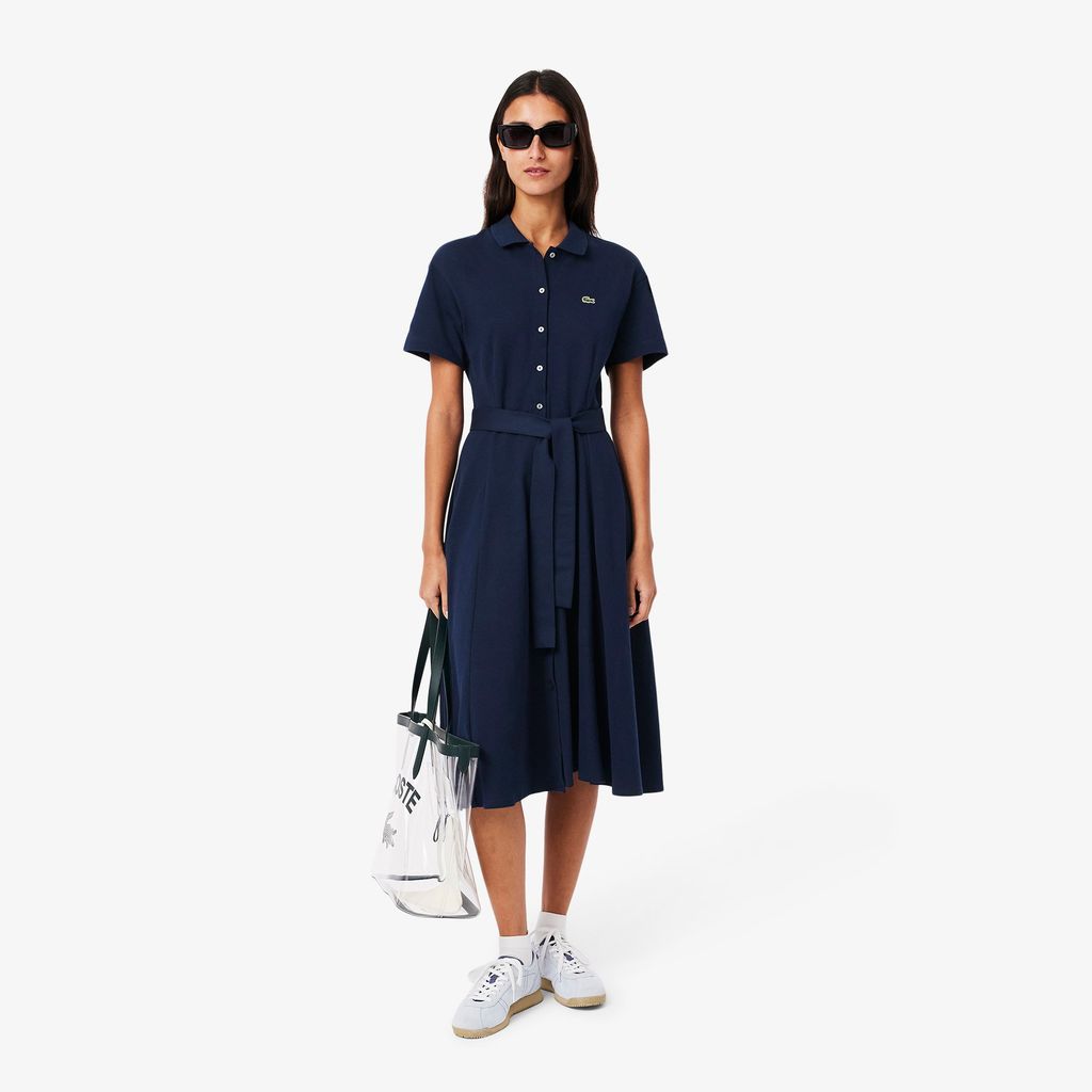 Đầm Polo Lacoste Nữ Dáng Xòe Chất Liệu Mini-Piqué
