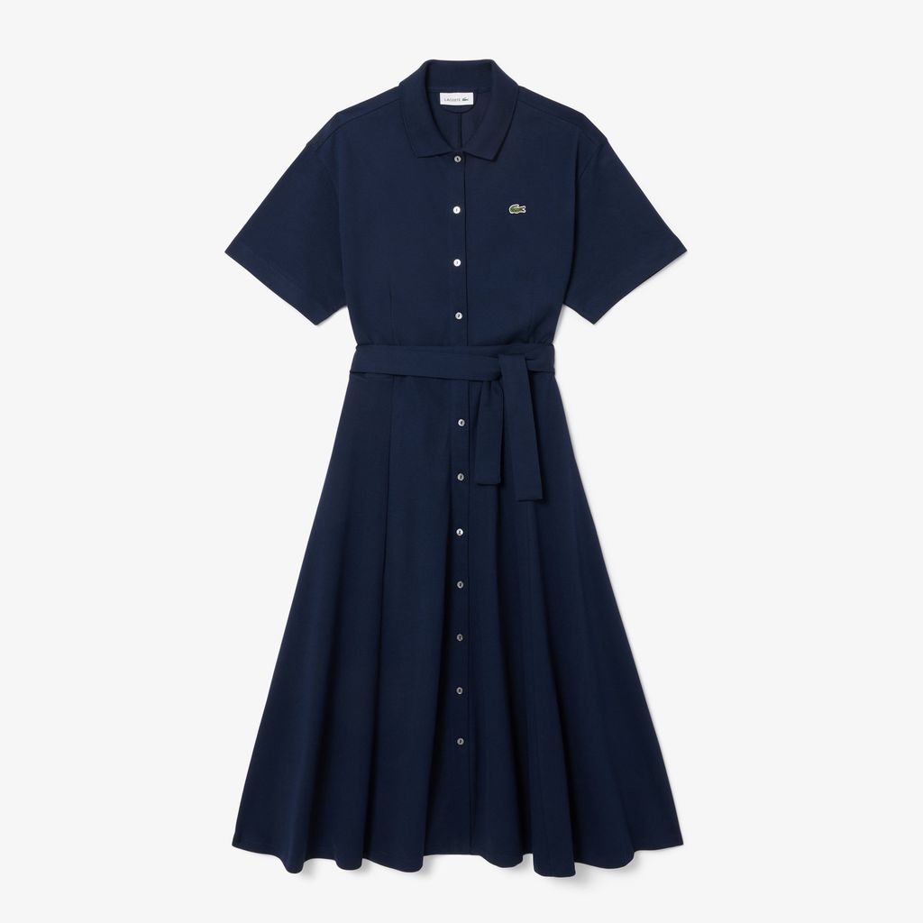 Đầm Polo Lacoste Nữ Dáng Xòe Chất Liệu Mini-Piqué