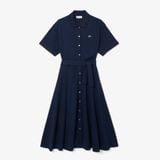 Đầm Polo Lacoste Nữ Dáng Xòe Chất Liệu Mini-Piqué