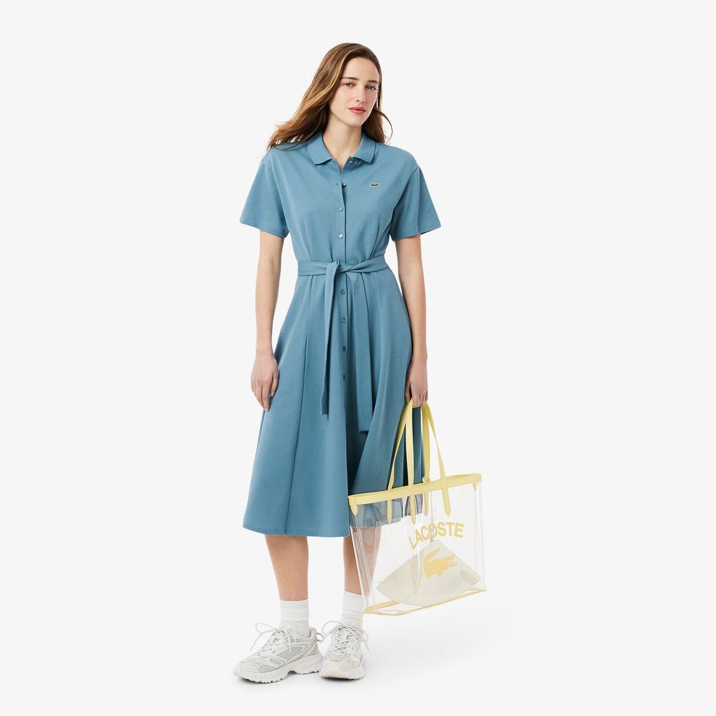 Đầm Polo Lacoste Nữ Dáng Xòe Chất Liệu Mini-Piqué