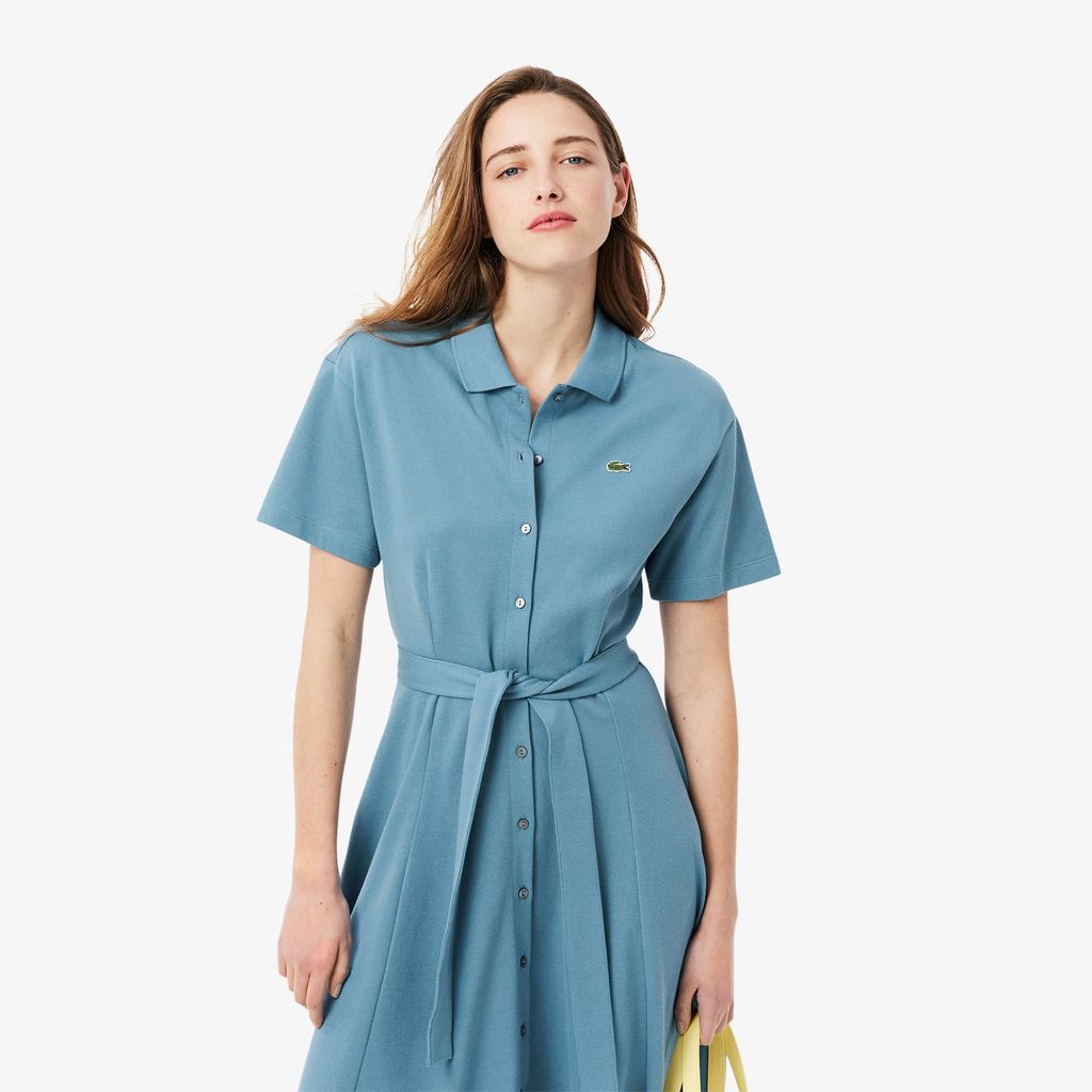 Đầm Polo Lacoste Nữ Dáng Xòe Chất Liệu Mini-Piqué