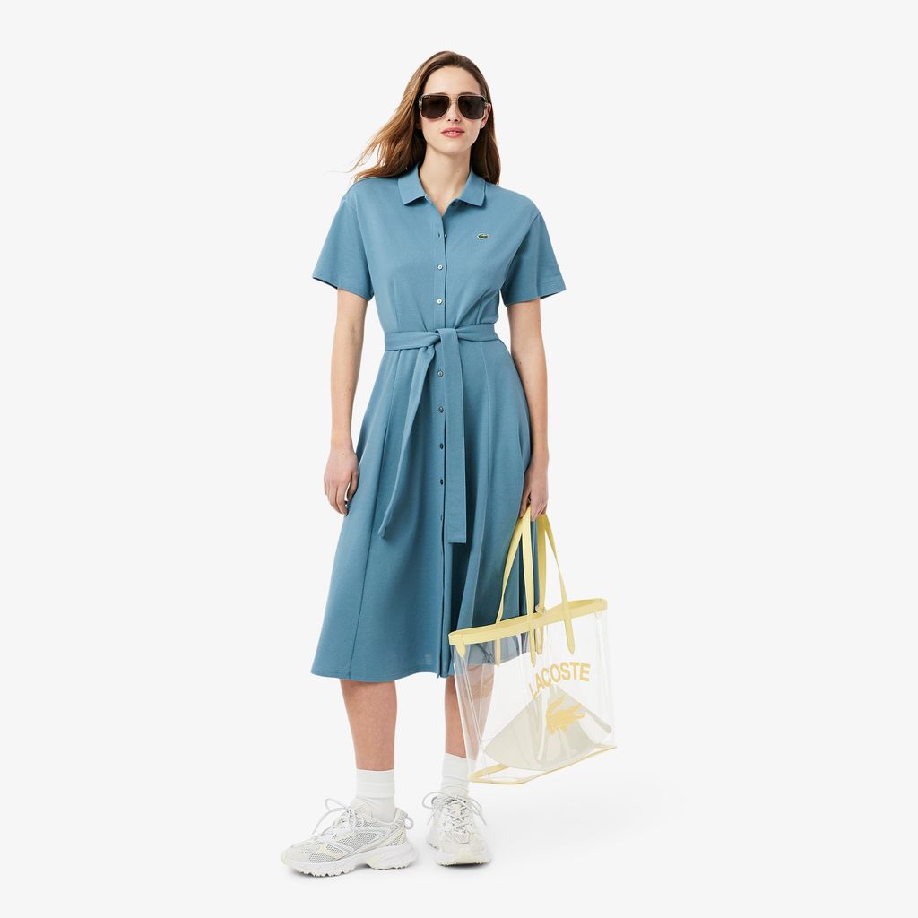 Đầm Polo Lacoste Nữ Dáng Xòe Chất Liệu Mini-Piqué