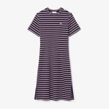 Đầm Thun Lacoste Nữ Chất Liệu Jersey Họa Tiết Sọc
