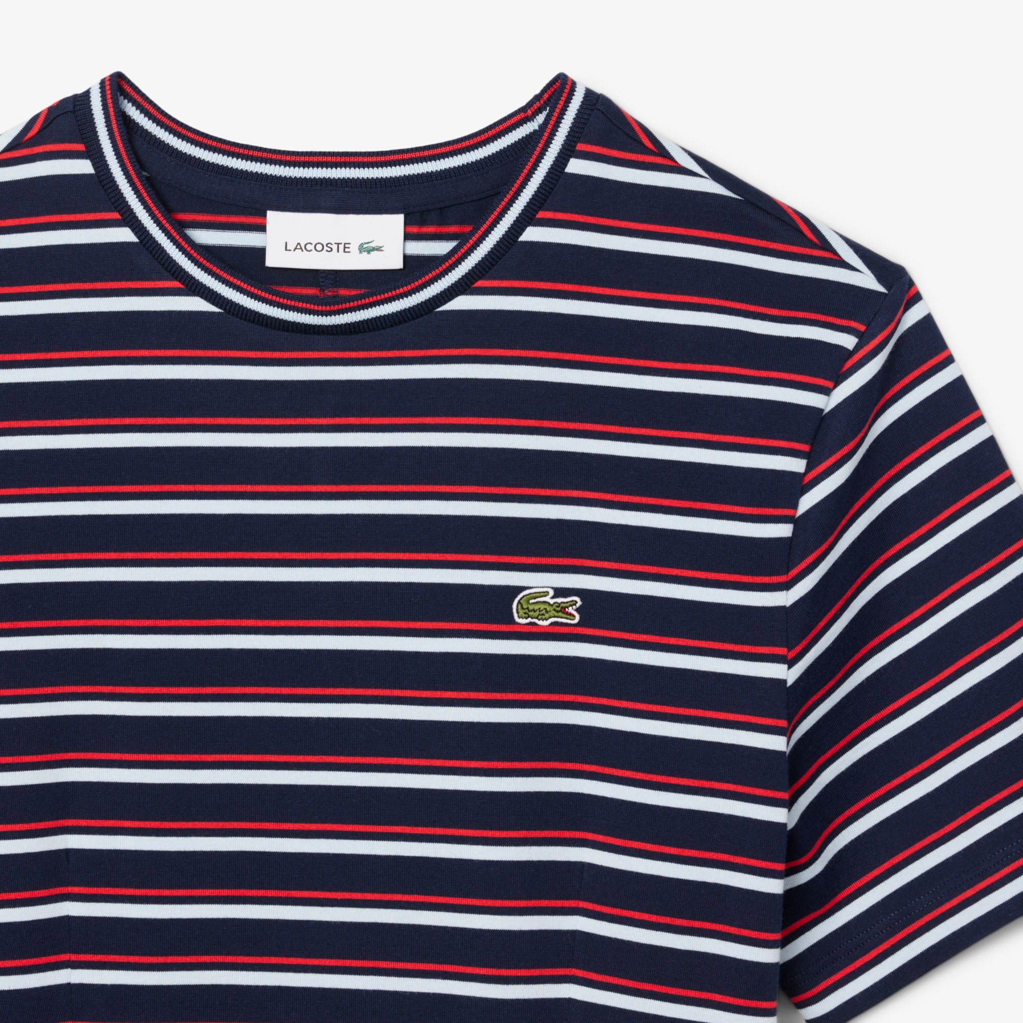 Đầm Thun Lacoste Nữ Chất Liệu Jersey Họa Tiết Sọc