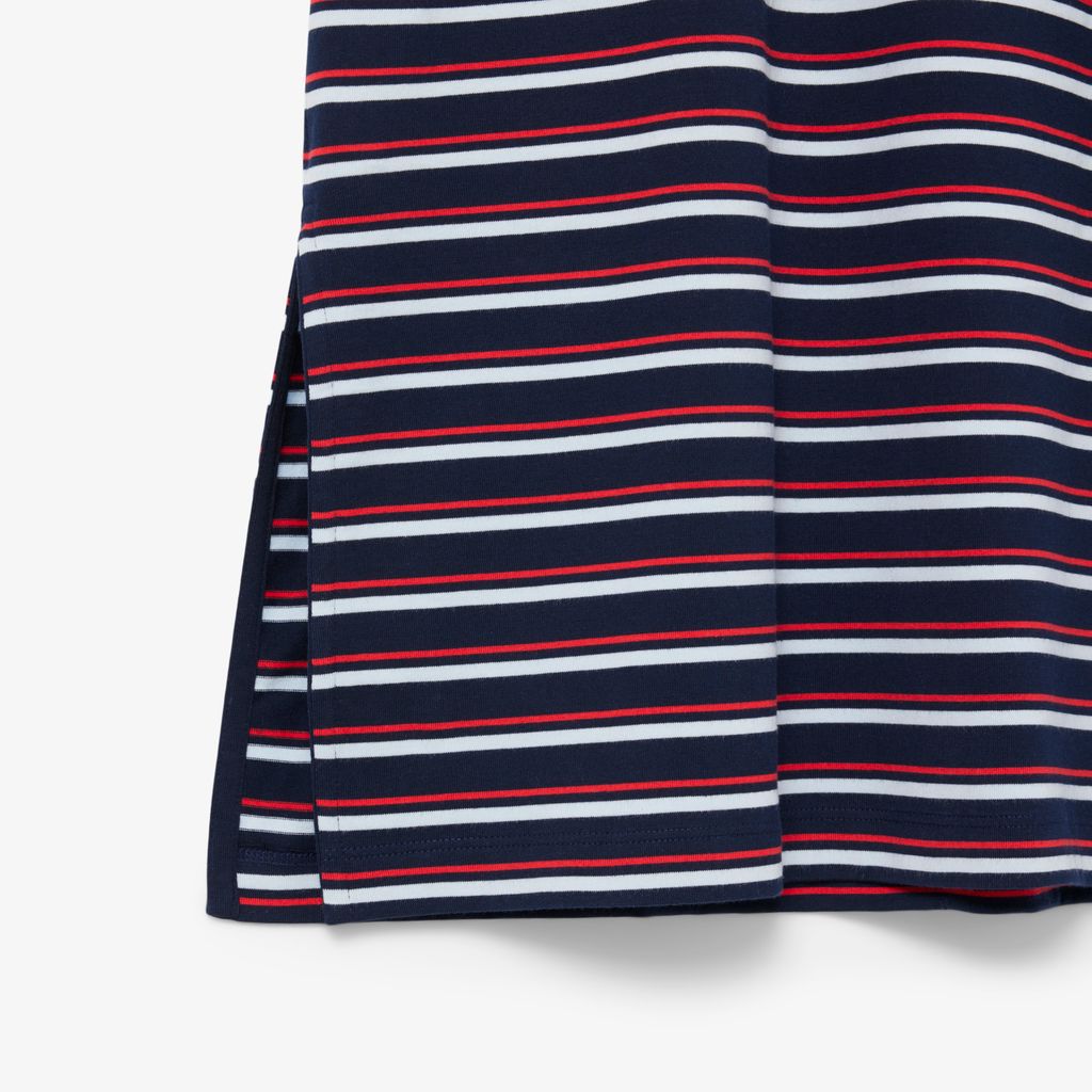 Đầm Thun Lacoste Nữ Chất Liệu Jersey Họa Tiết Sọc