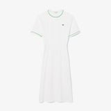 Đầm Thun Lacoste Nữ Chất Liệu Jersey Họa Tiết Viền Nổi Bật