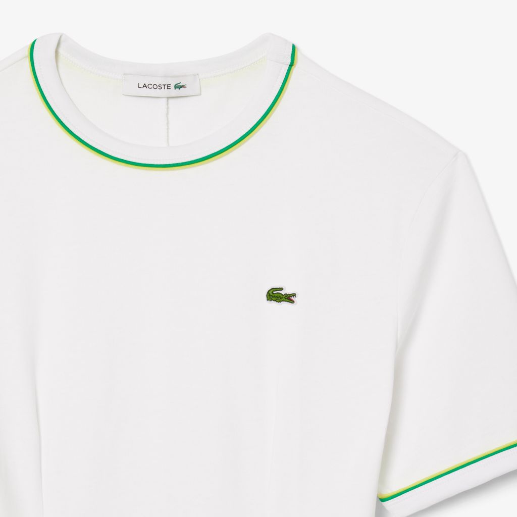 Đầm Thun Lacoste Nữ Chất Liệu Jersey Họa Tiết Viền Nổi Bật